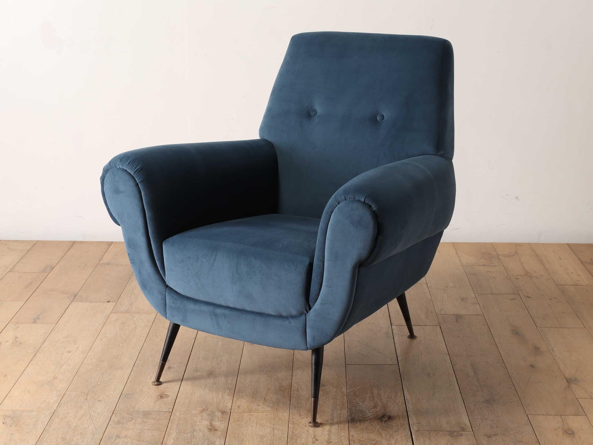 Mid-Century Modern Italian Armchair 1960's For Sale