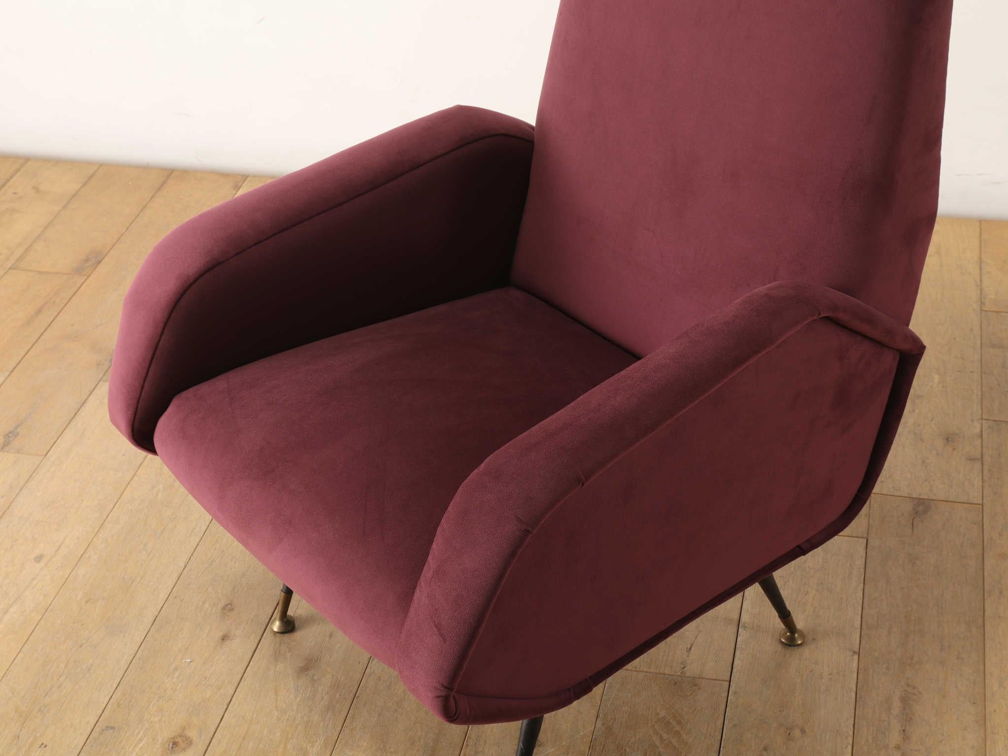 Italian Armchair 1960's In Good Condition For Sale In Shibuya-ku, 13