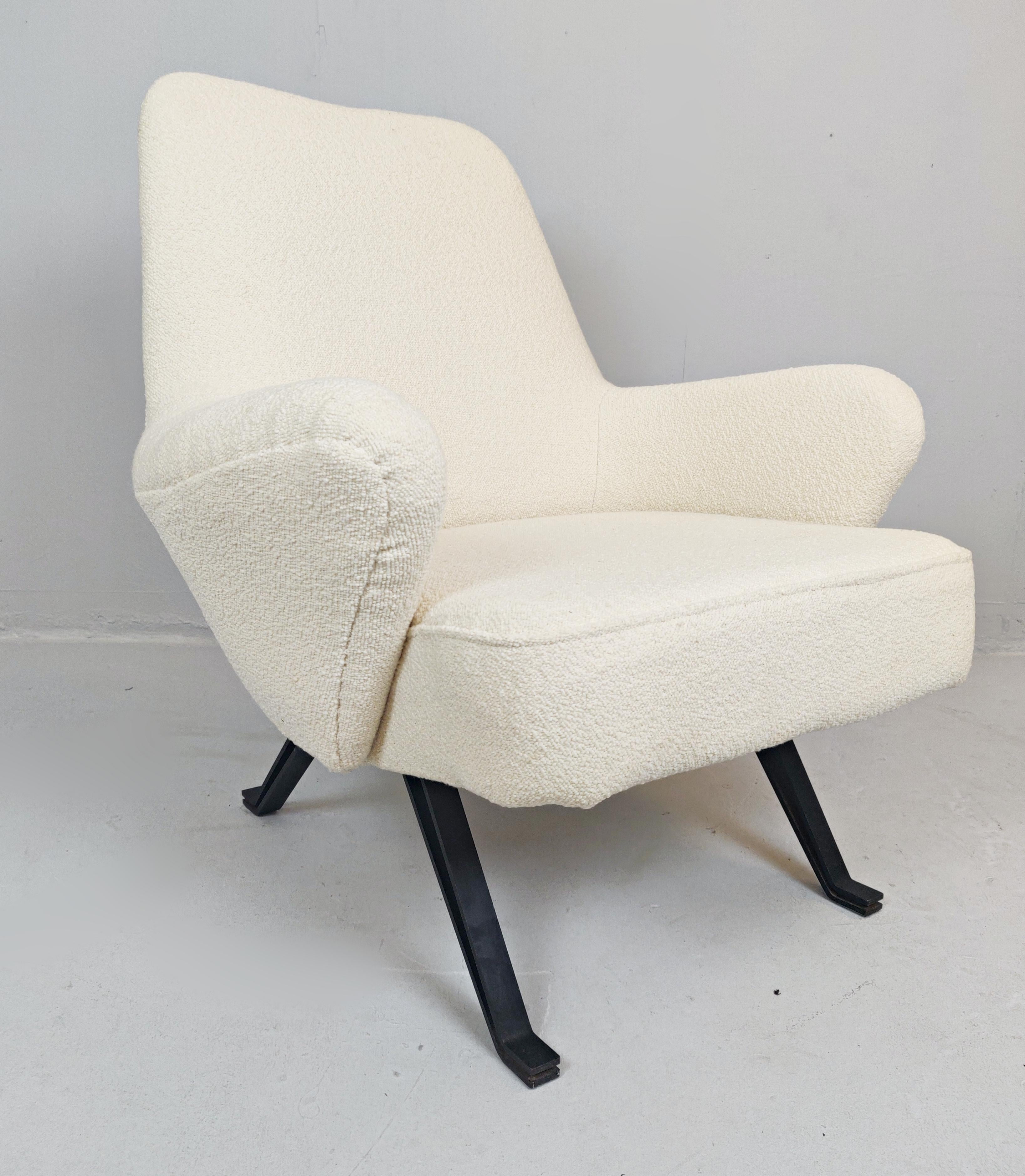 Italian armchair by Formanova, new upholstery.