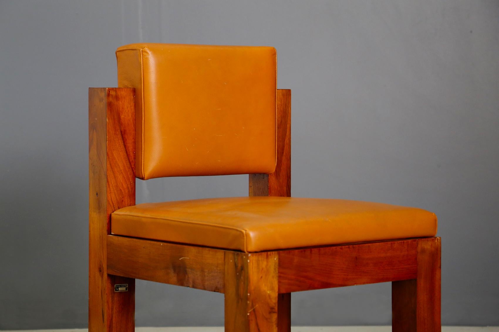 Mid-Century Modern Italian Armchair Rationalist by Mansutti and Miozzo Architects Numbered, 1920s