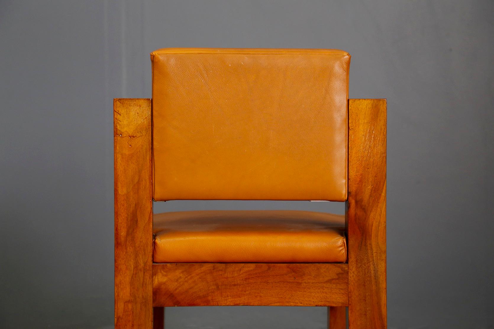 Early 20th Century Italian Armchair Rationalist by Mansutti and Miozzo Architects Numbered, 1920s