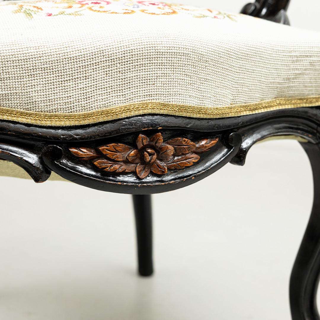 19th Century Italian Armchair Rococo Style For Sale