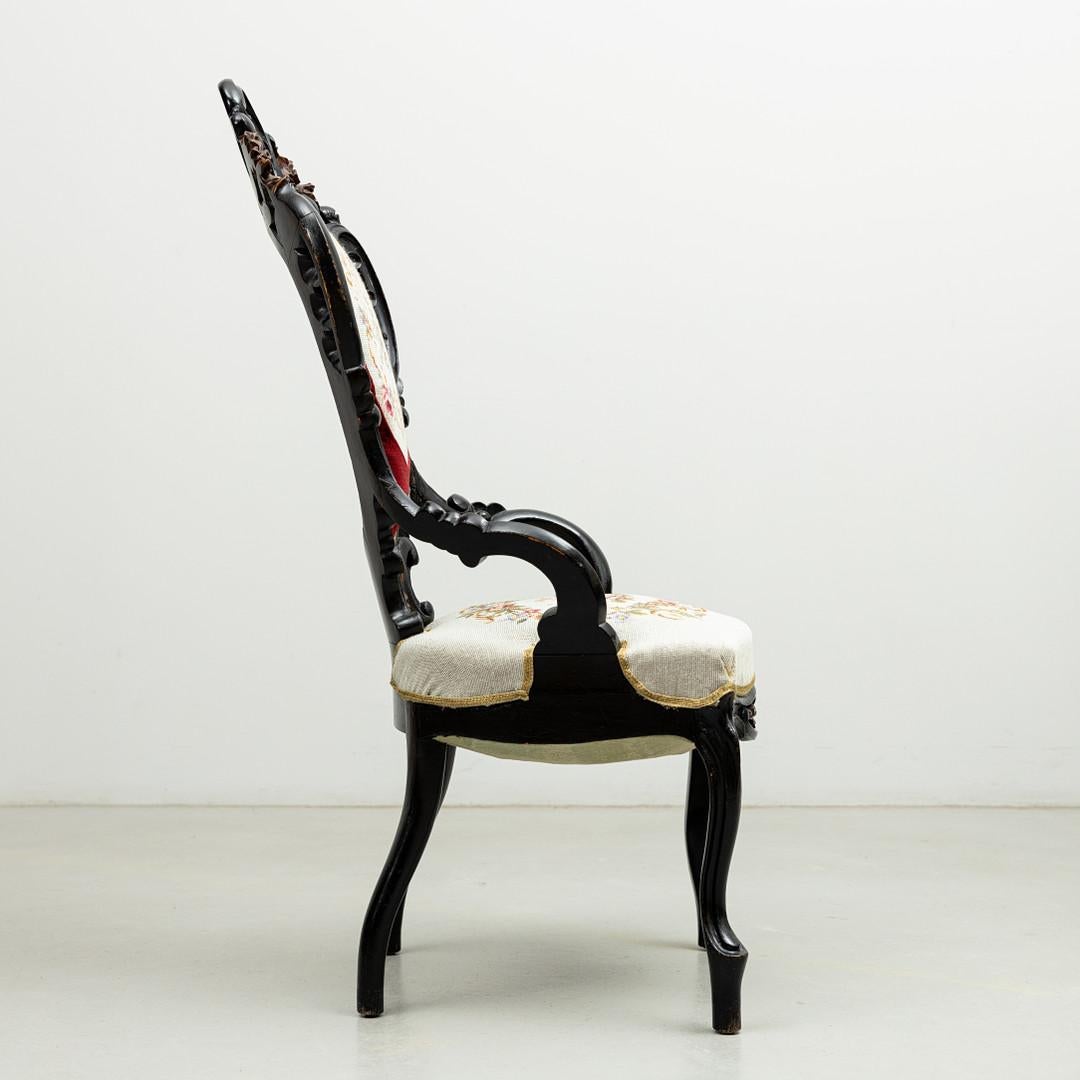 Italian Armchair Rococo Style For Sale 3