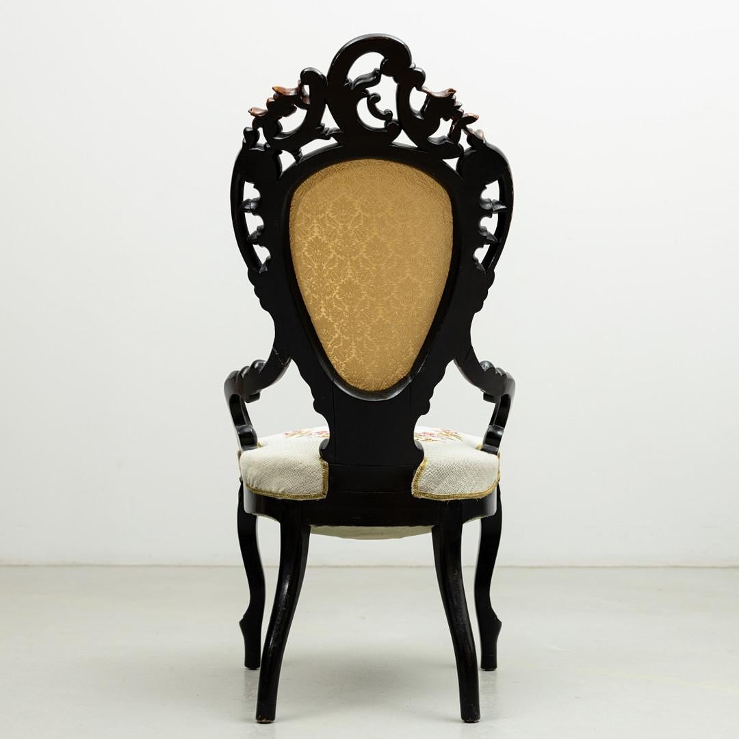 Italian Armchair Rococo Style For Sale 4