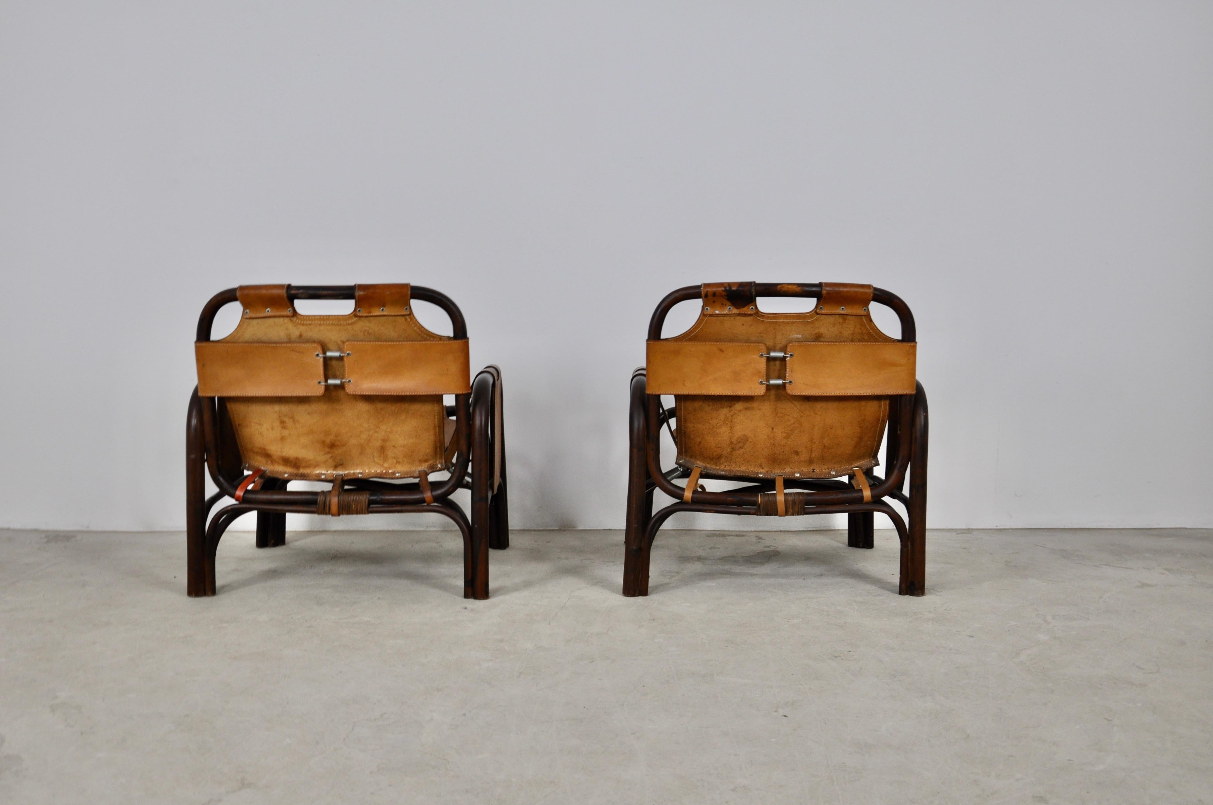 Italian Armchairs, 1960s, Set of 2 In Good Condition In Lasne, BE