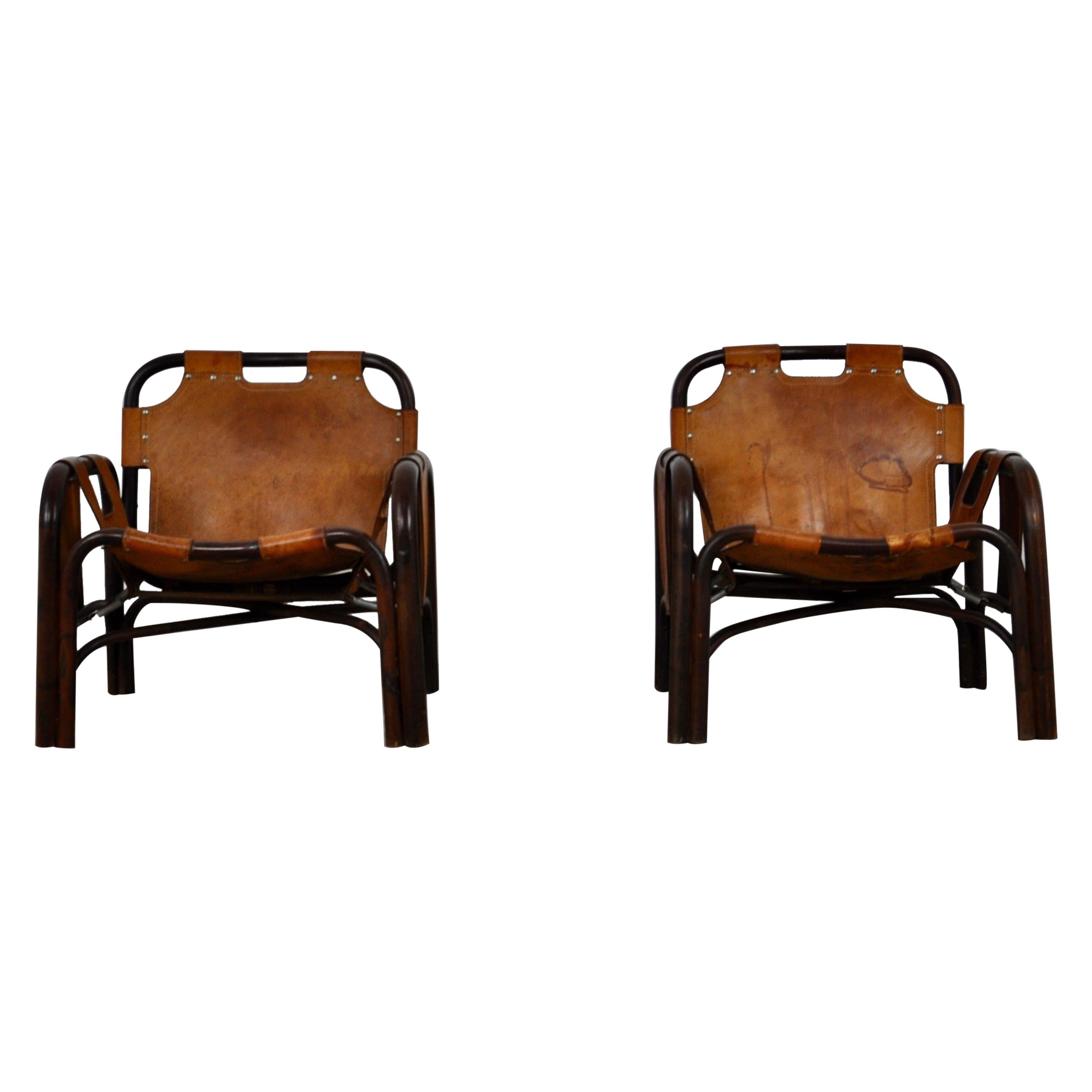 Italian Armchairs, 1960s, Set of 2