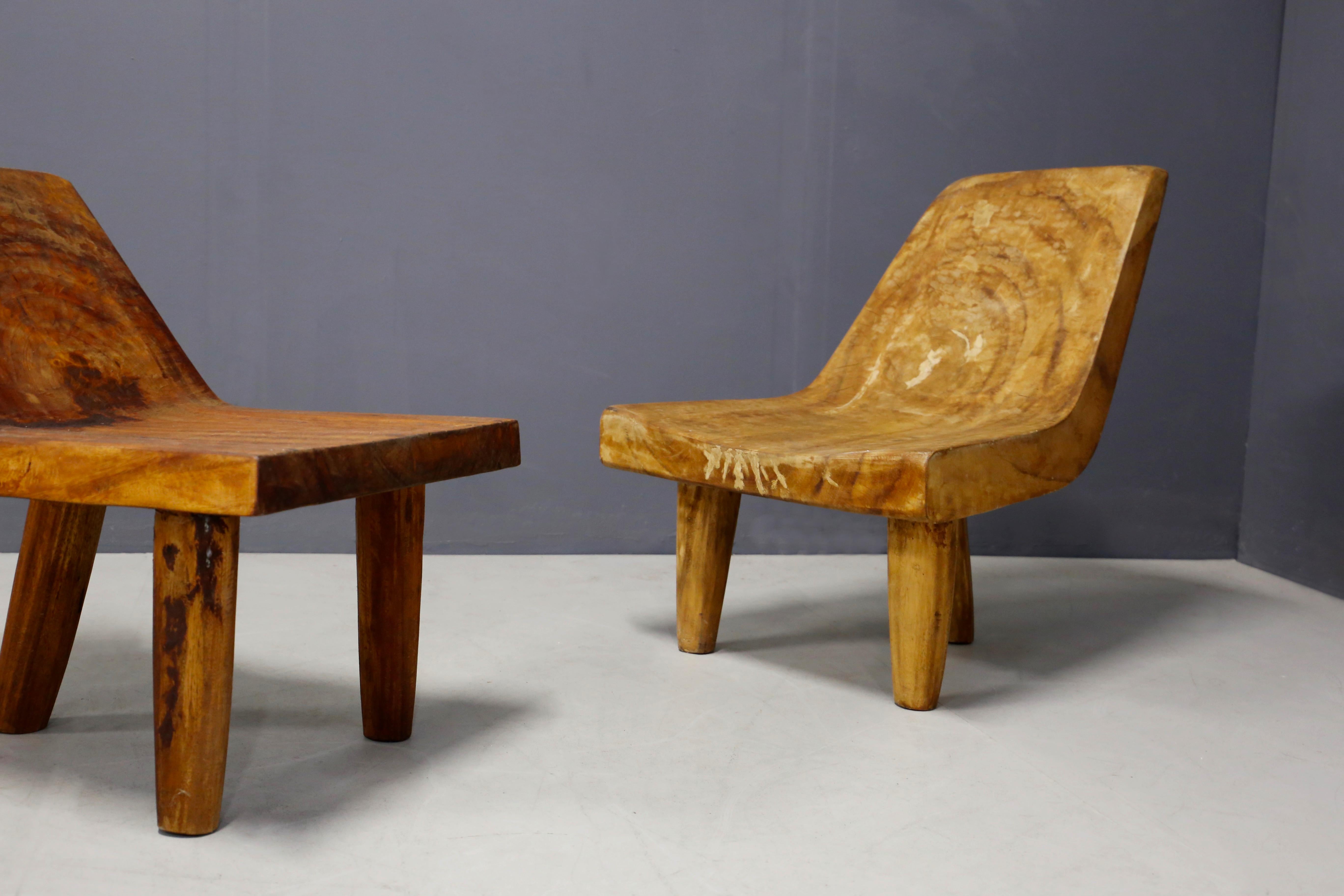 Italian Armchairs Contemporary Solid Wood, Hand Carved, 2000s In Good Condition In Milano, IT