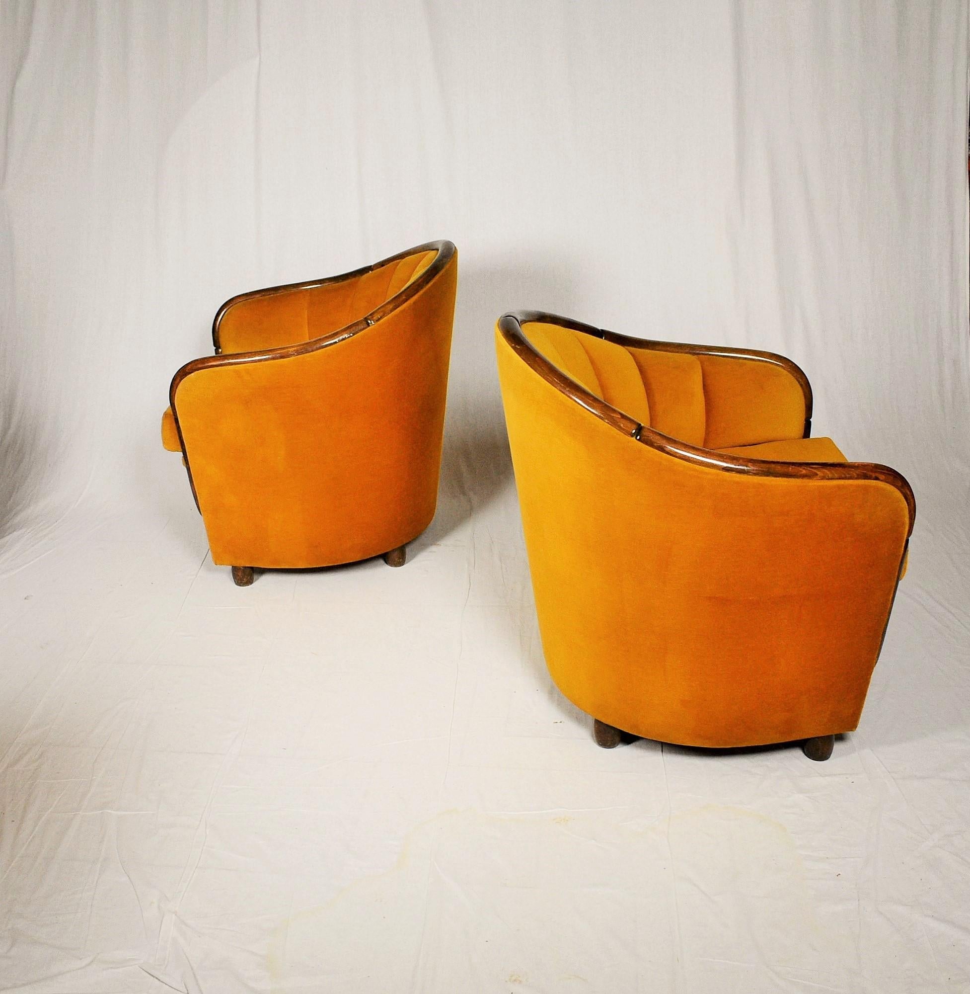 Italian Armchairs in the Style of Gio Ponti, 1950s 4