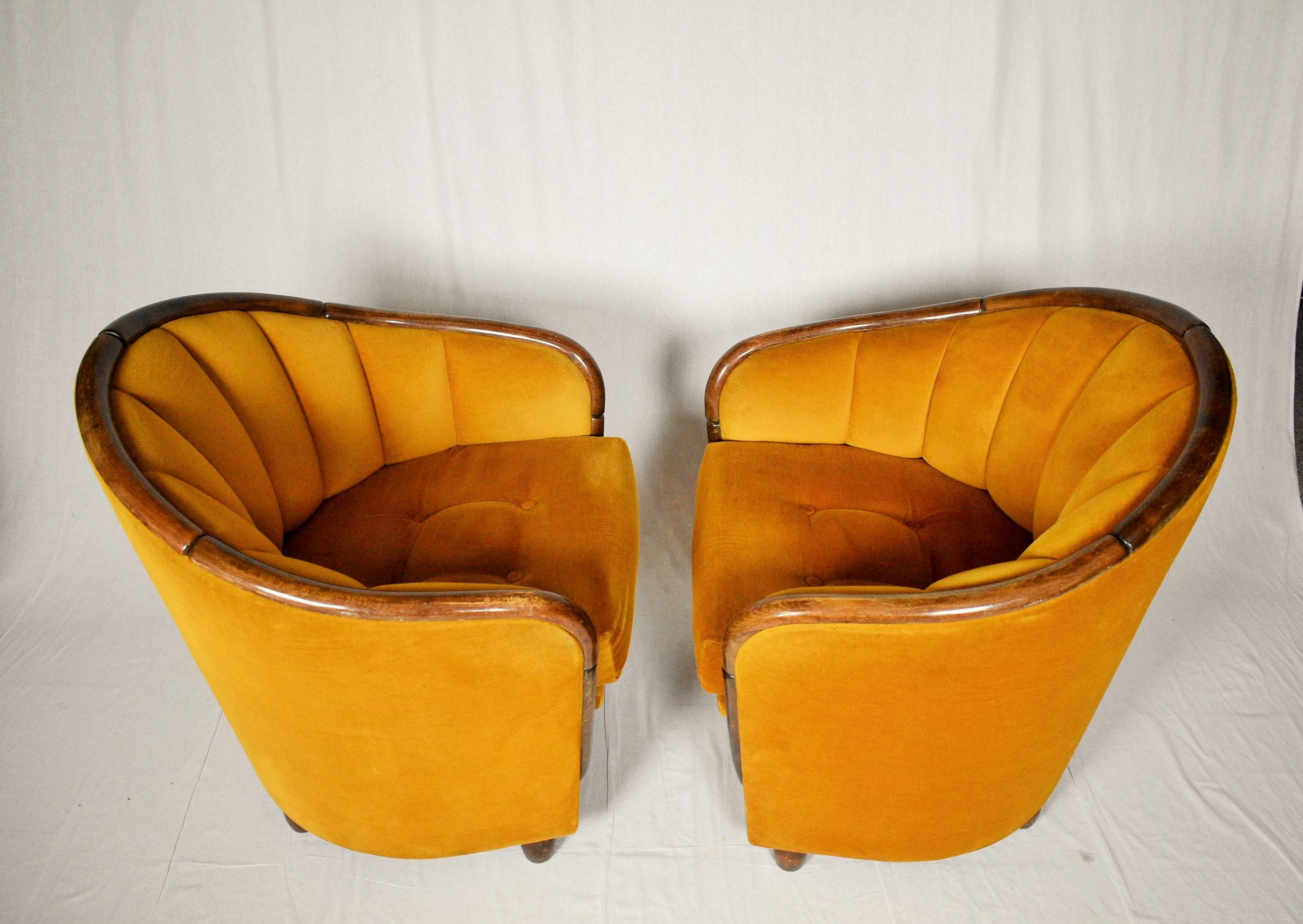 Italian Armchairs in the Style of Gio Ponti, 1950s 3