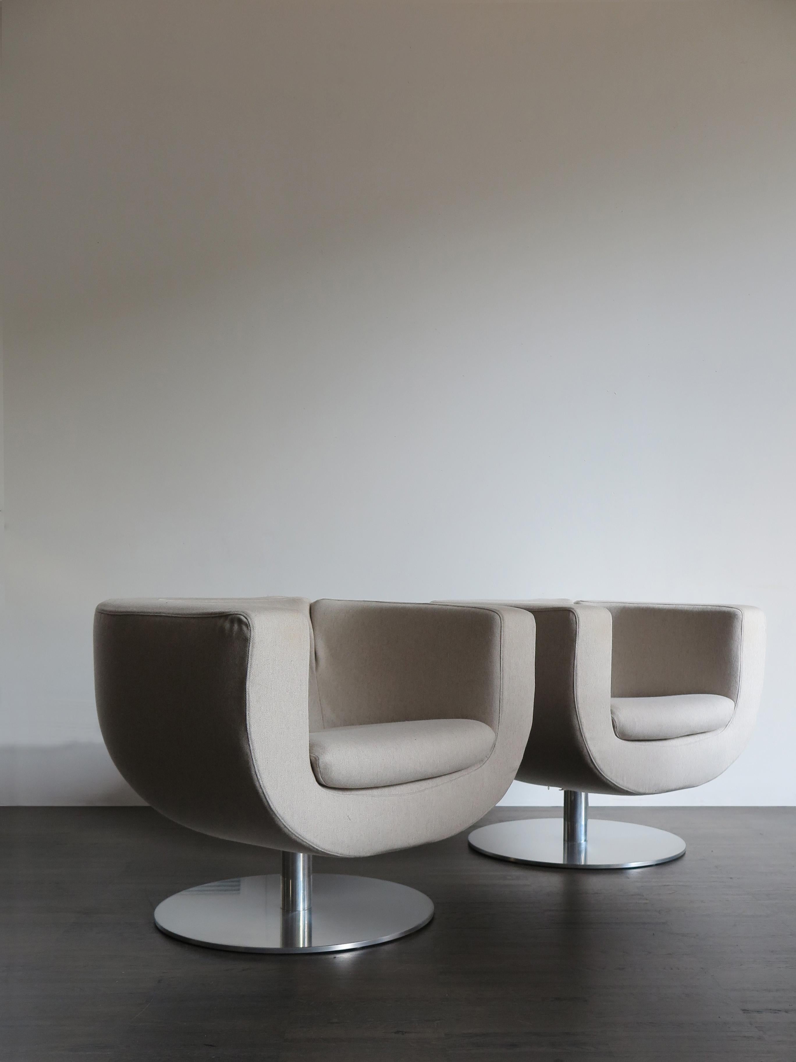 Modern Italian Armchairs Model Tulip Designed by Jeffrey Bernett for B&B, 2000s