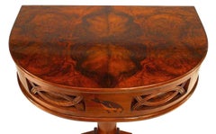 Italian Art Deco Rosewood Console Table