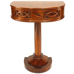 Italian Art Deco Rosewood Console Table