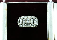 Italian Art Deco 2.0 Ct. Old Mine Cut Diamond 18 KT Ring
