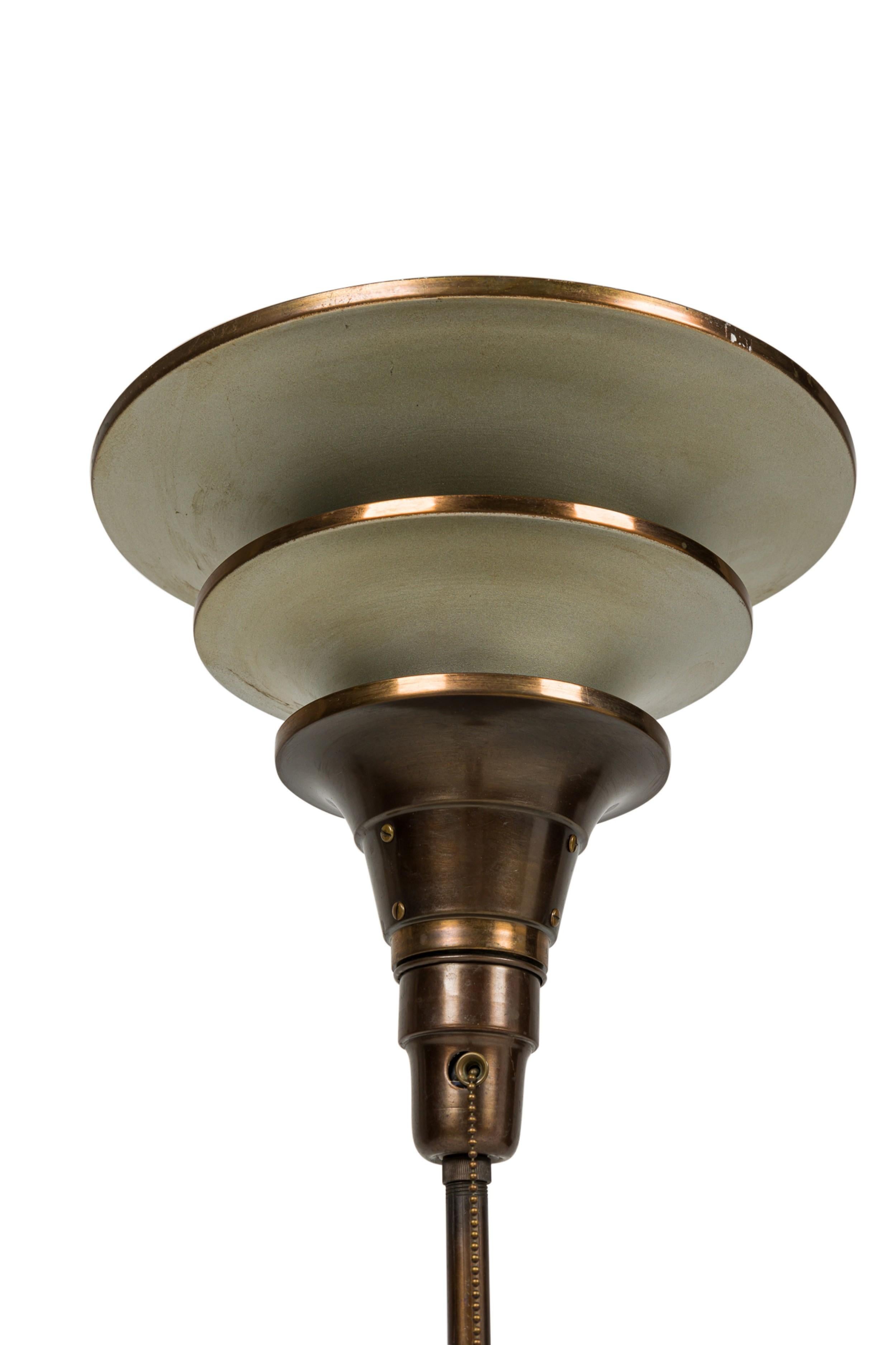 Italian Art Deco 3-Tier Torchiere Floor Lamp en venta 1