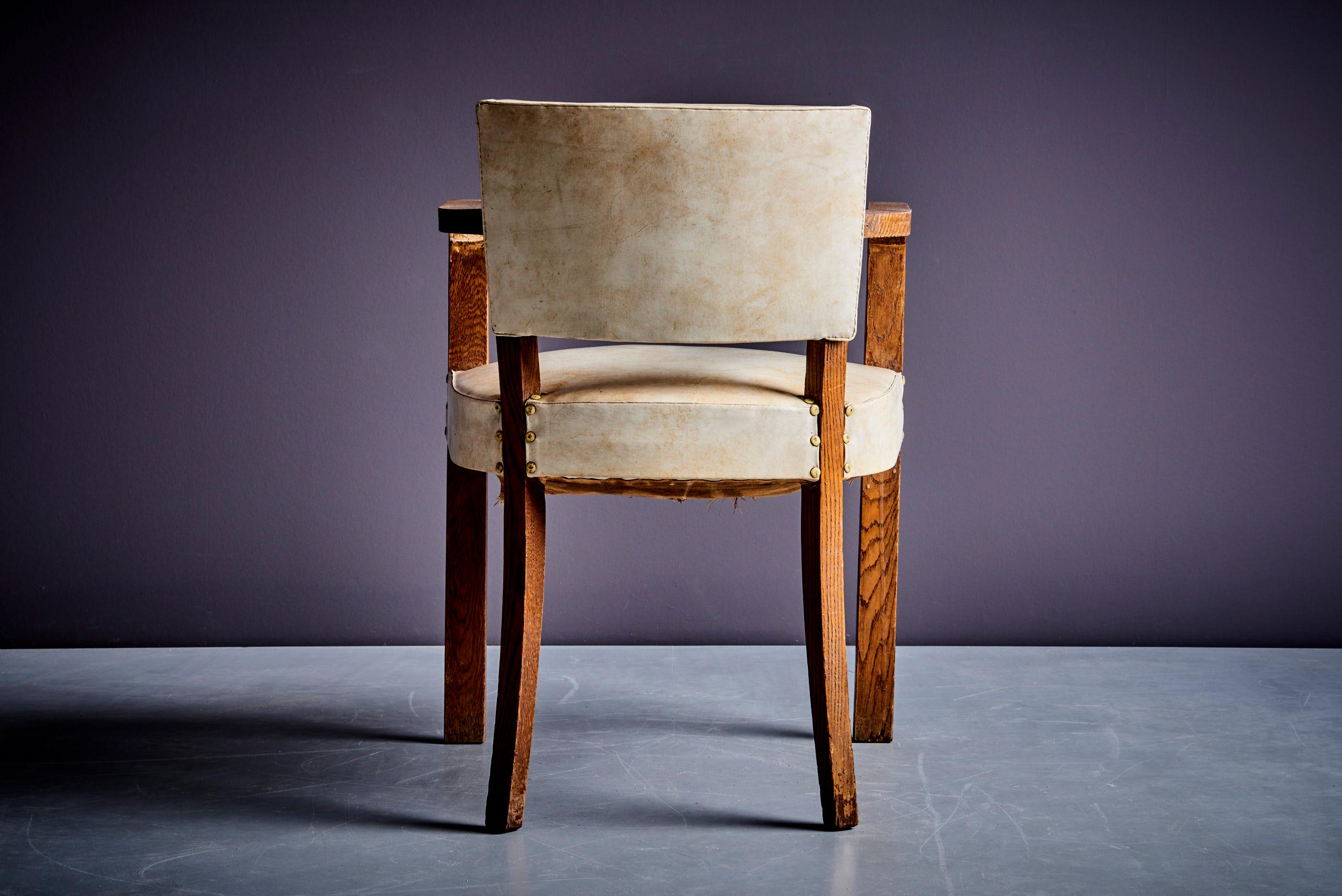 Italian Art Deco Arm Chair, 1930s For Sale 1