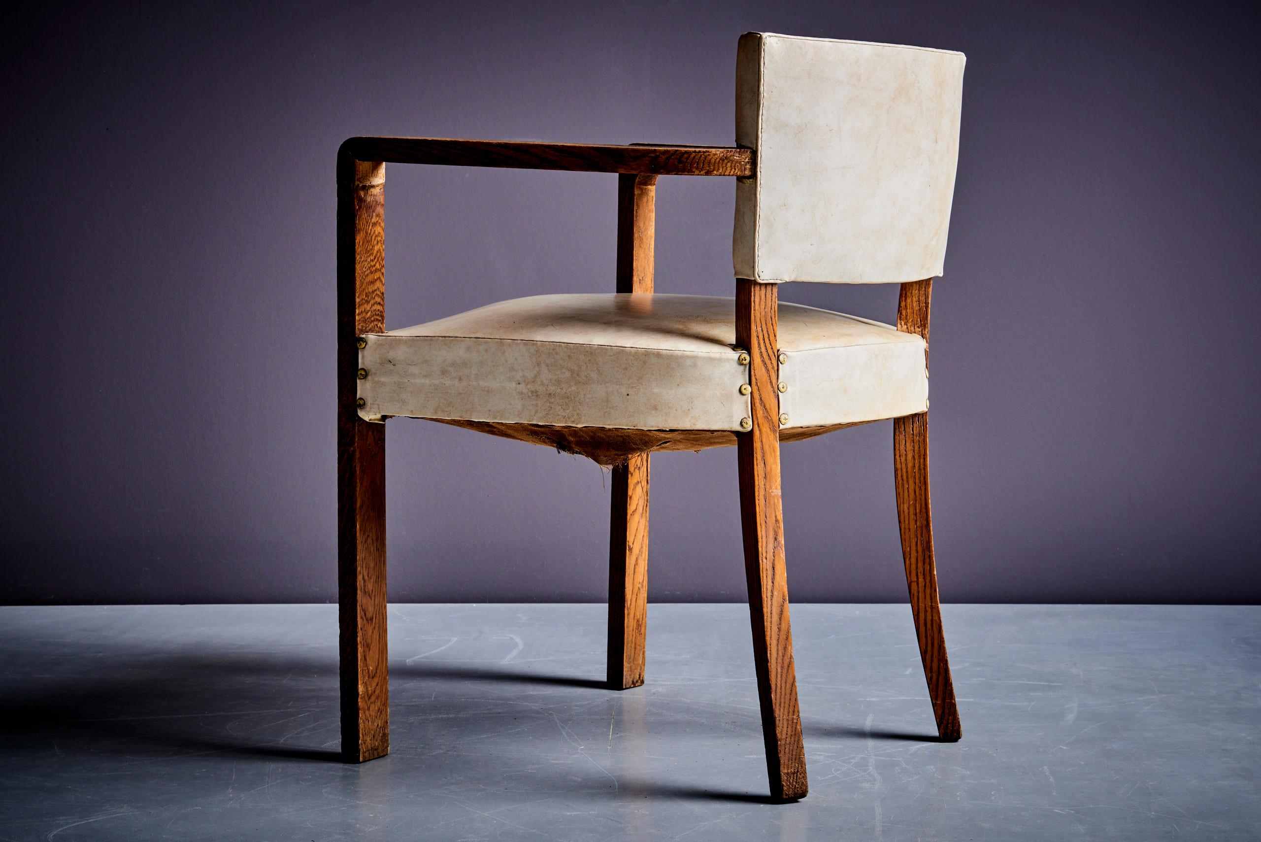 Italian Art Deco Arm Chair, 1930s For Sale 2