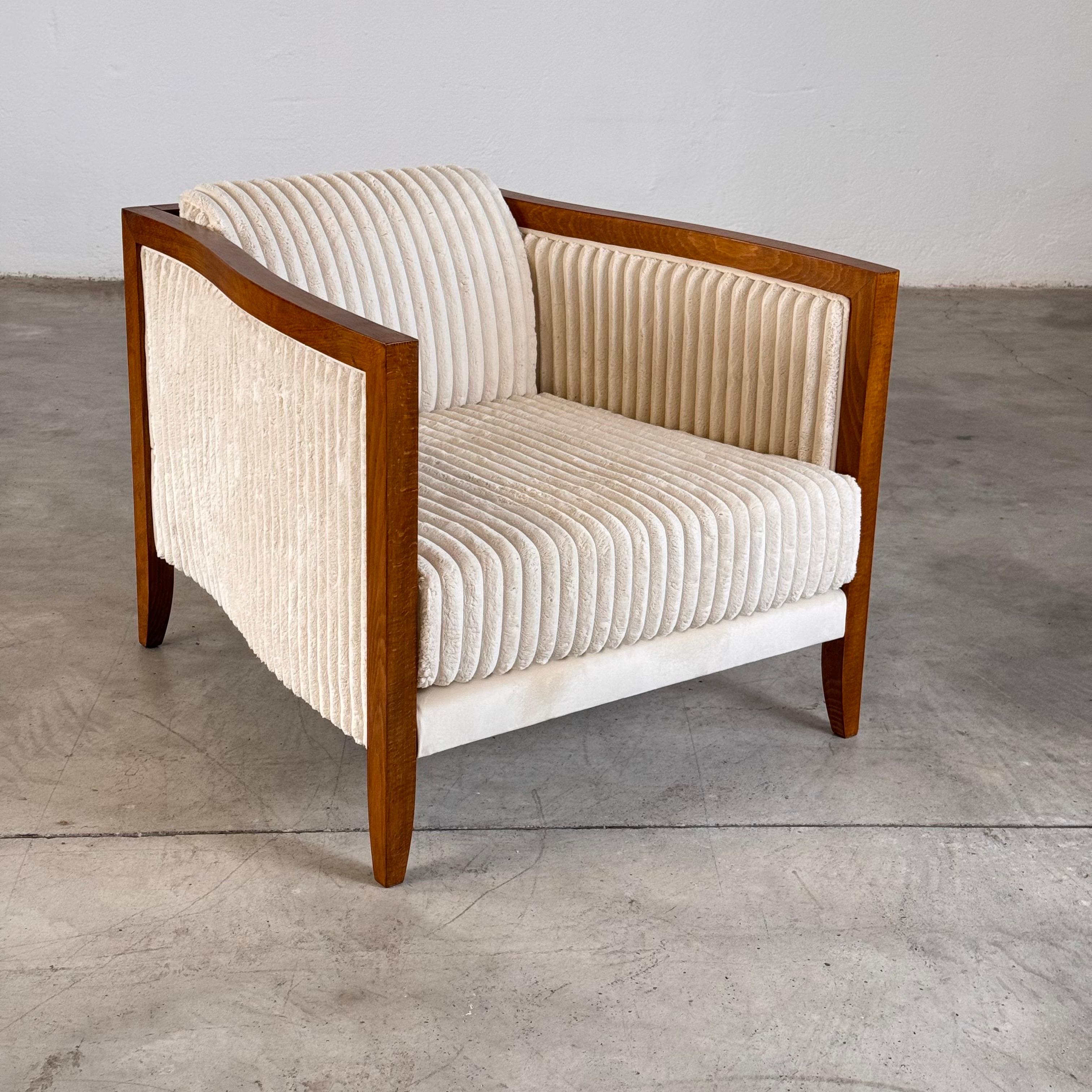 Italian Art Deco Armchairs, 1930s Design In Good Condition For Sale In Bagnolo Mella, Brescia