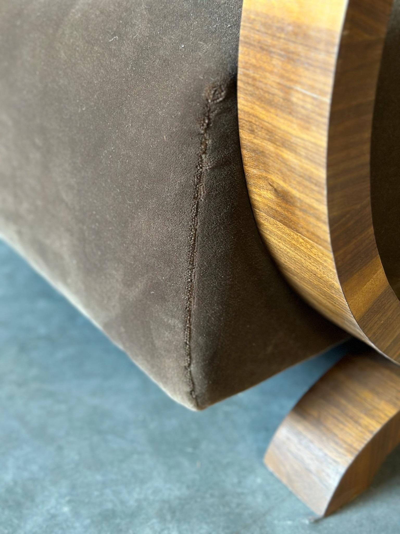 Mohair Italian Art Deco Armchairs