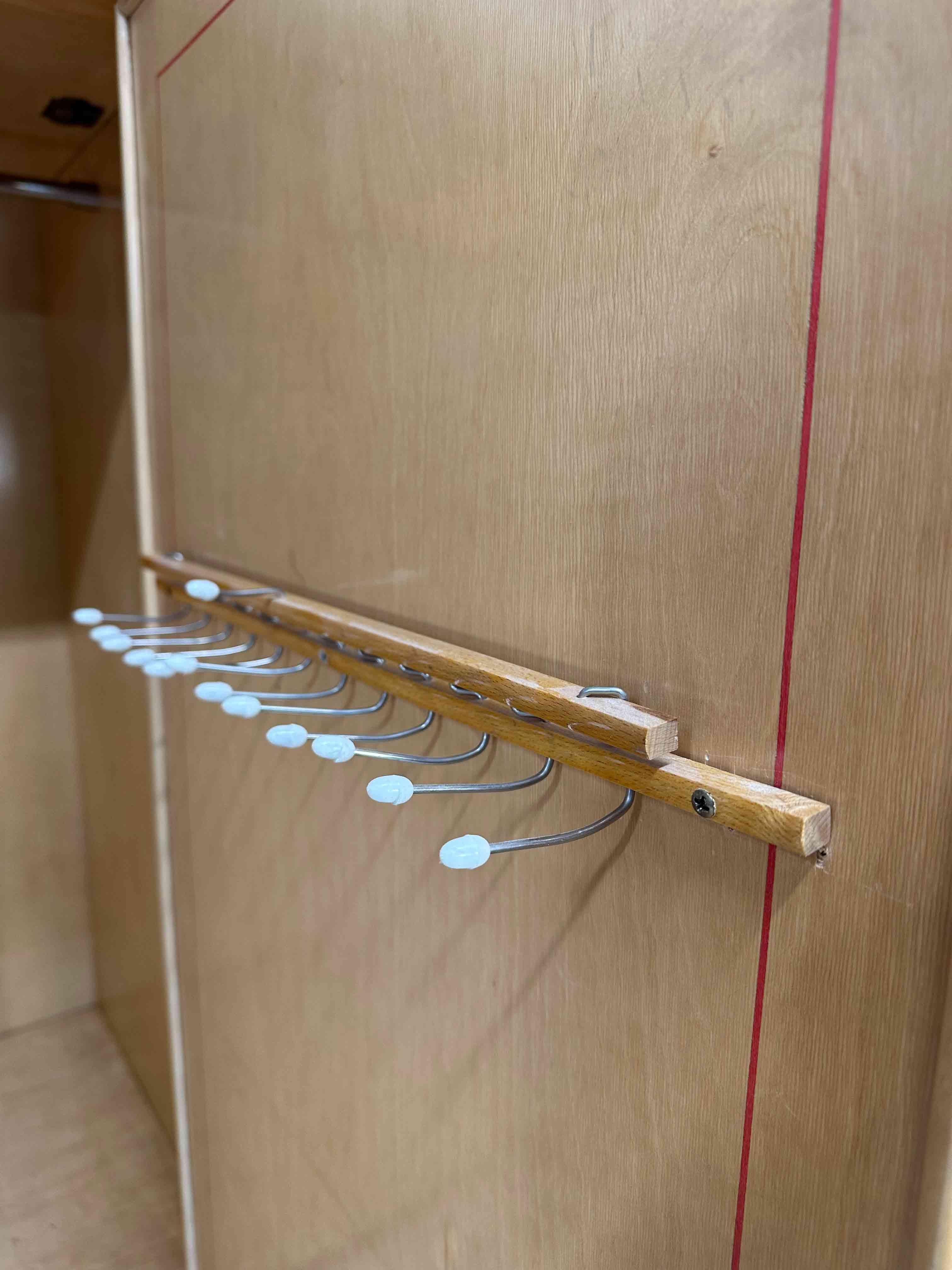 Italian Art Deco Armoire in Parchment with Inlays signed by Anzani, 1950s For Sale 5