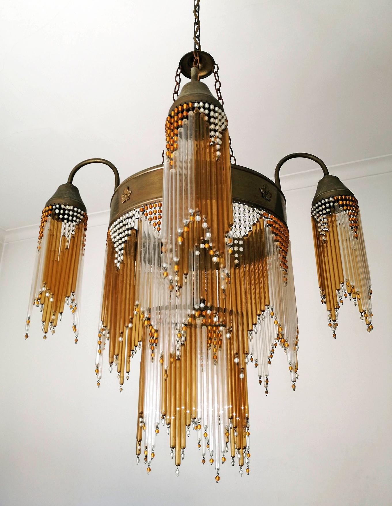 art nouveau chandelier