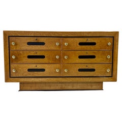 Used Italian Art Deco Ash Wood and Black Lacquer Dresser, 1940s