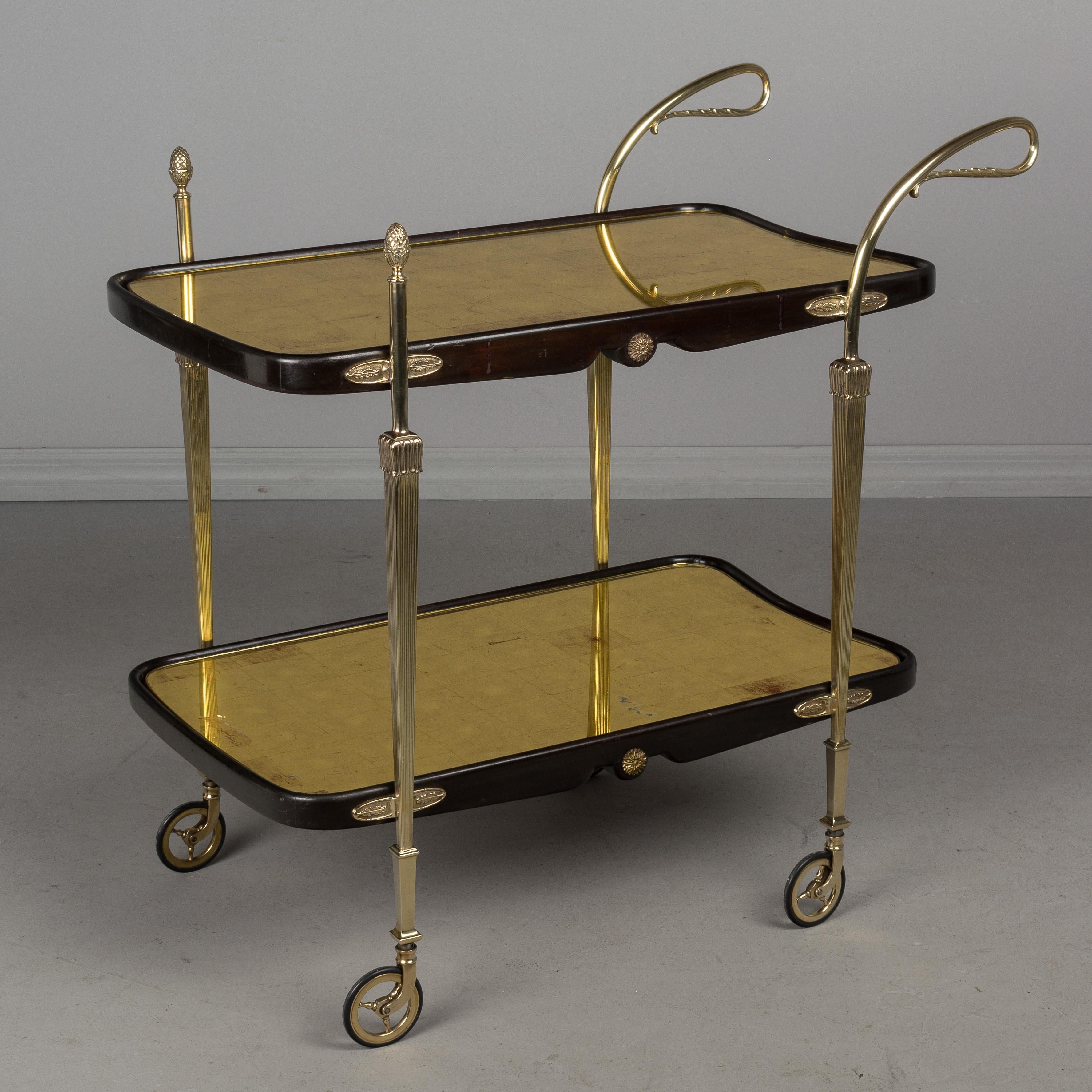 Italian Art Deco Bar Cart 2
