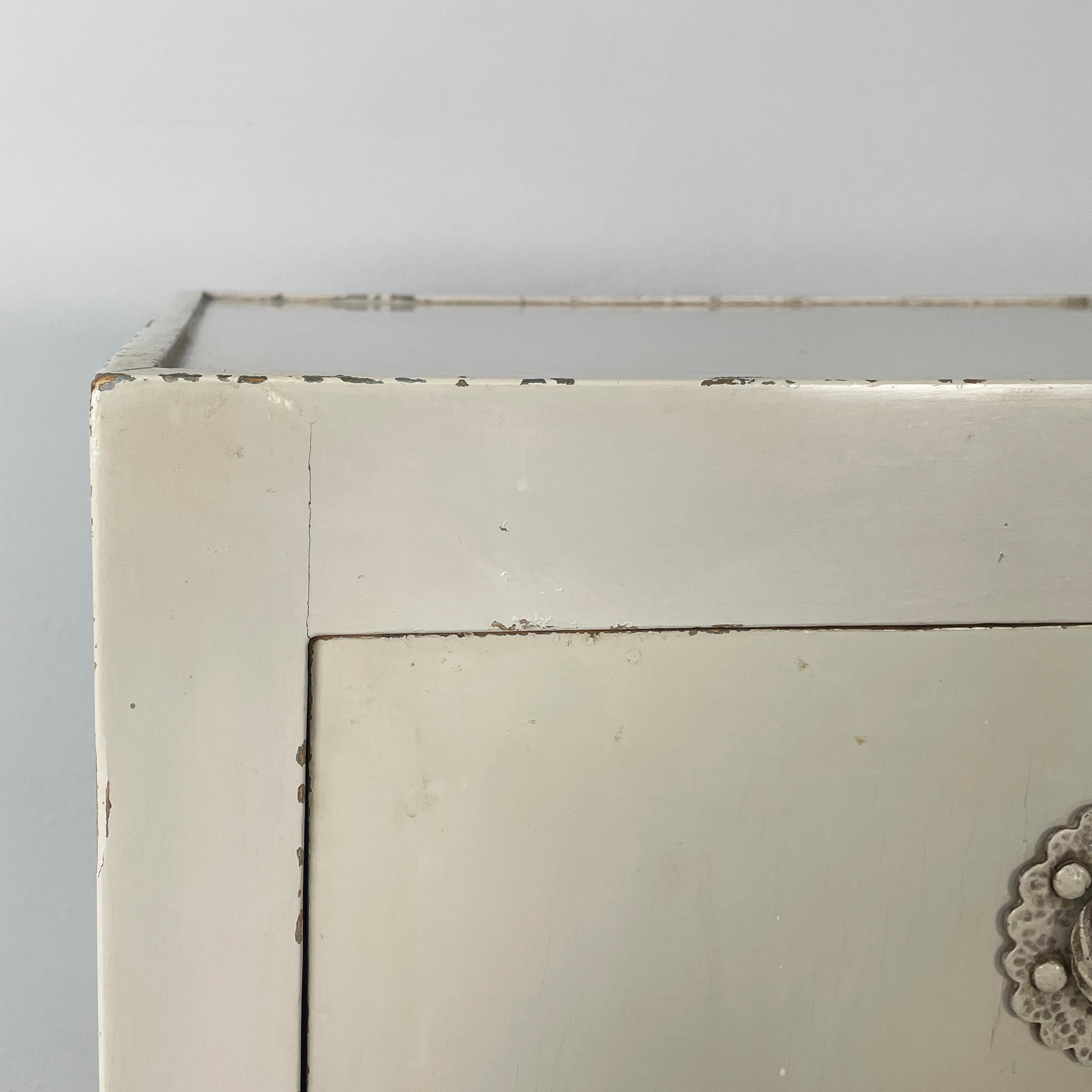 Metal Italian Bedside table by Gino Maggioni Atelier Borsani Varedo, 1920-1930s