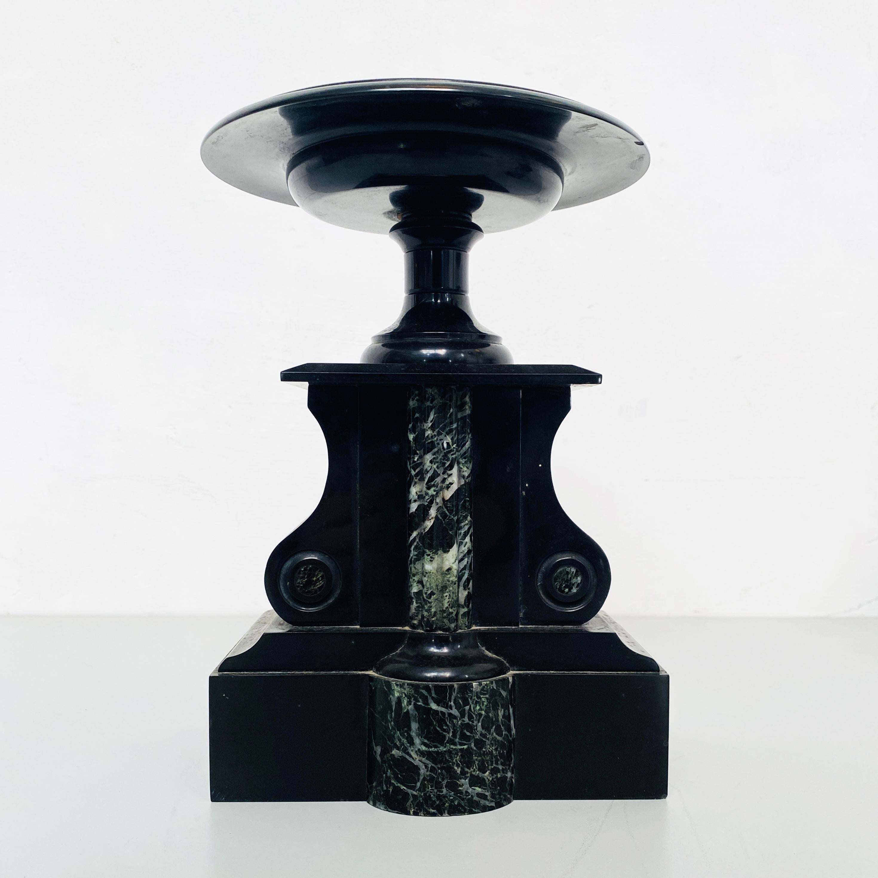 Italian Art Deco Black Onyx Centerpieces with Shape of a Balance, 1940s For Sale 6