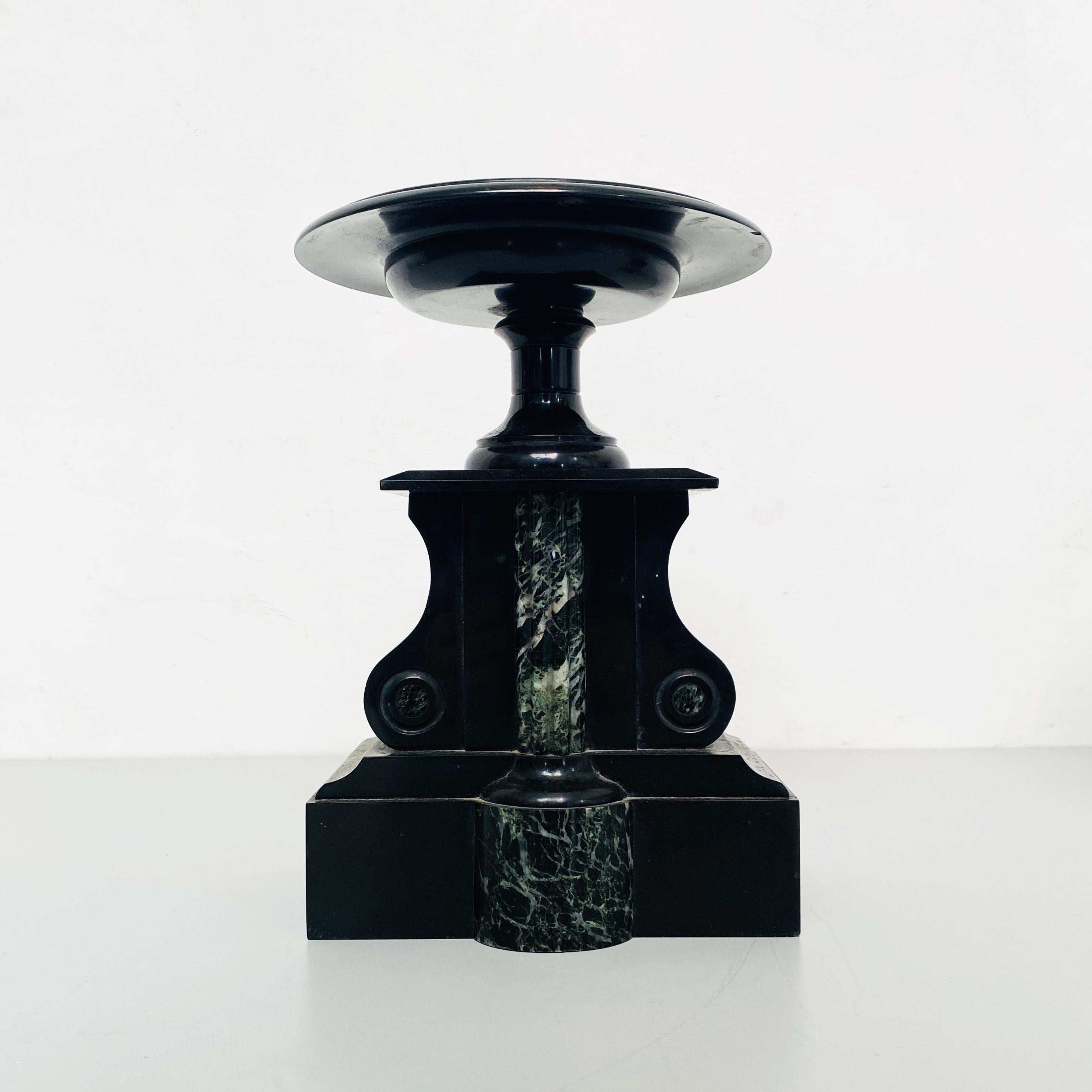 Italian Art Deco Black Onyx Centerpieces with Shape of a Balance, 1940s For Sale 7