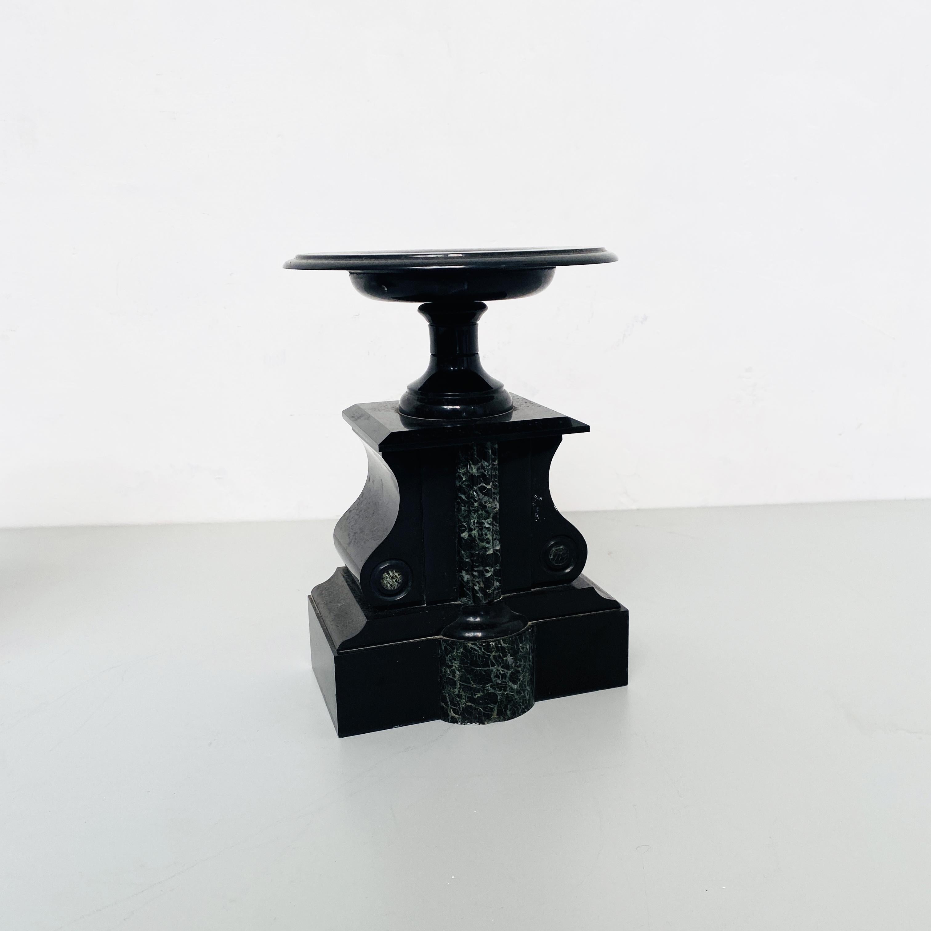Italian Art Deco Black Onyx Centerpieces with Shape of a Balance, 1940s For Sale 1