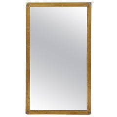 Miroir italien en laiton Art Deco, Italie, vers 1940
