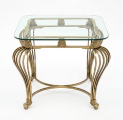 Italian Art Deco Brass Side Table