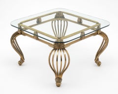 Italian Art Deco Brass Side Table