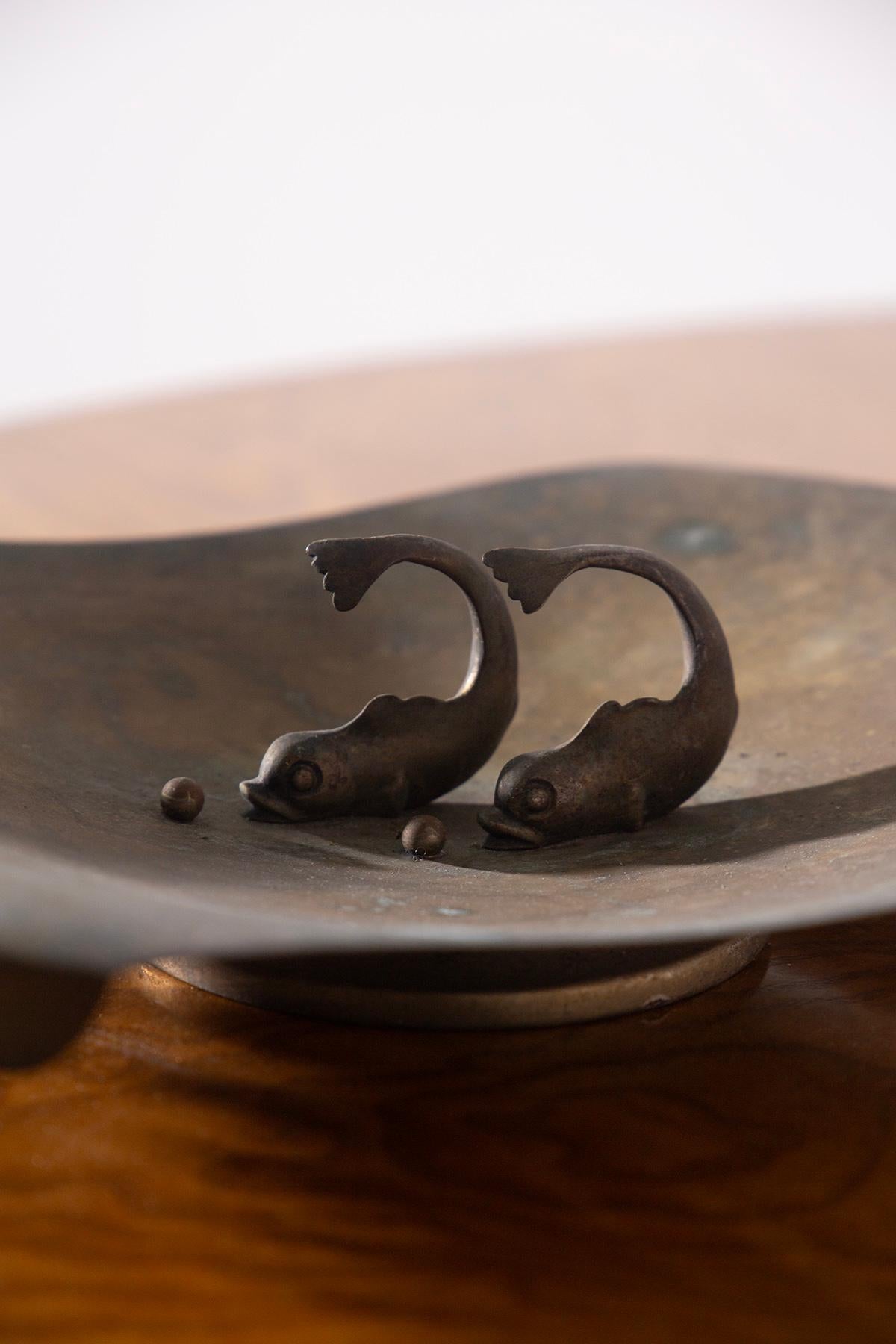Centro de mesa italiano Art Déco de latón en venta 2