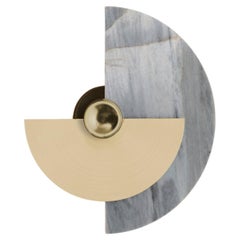 Scontrino da parete "Levante" in stile Art Deco Brita Blue Onyx