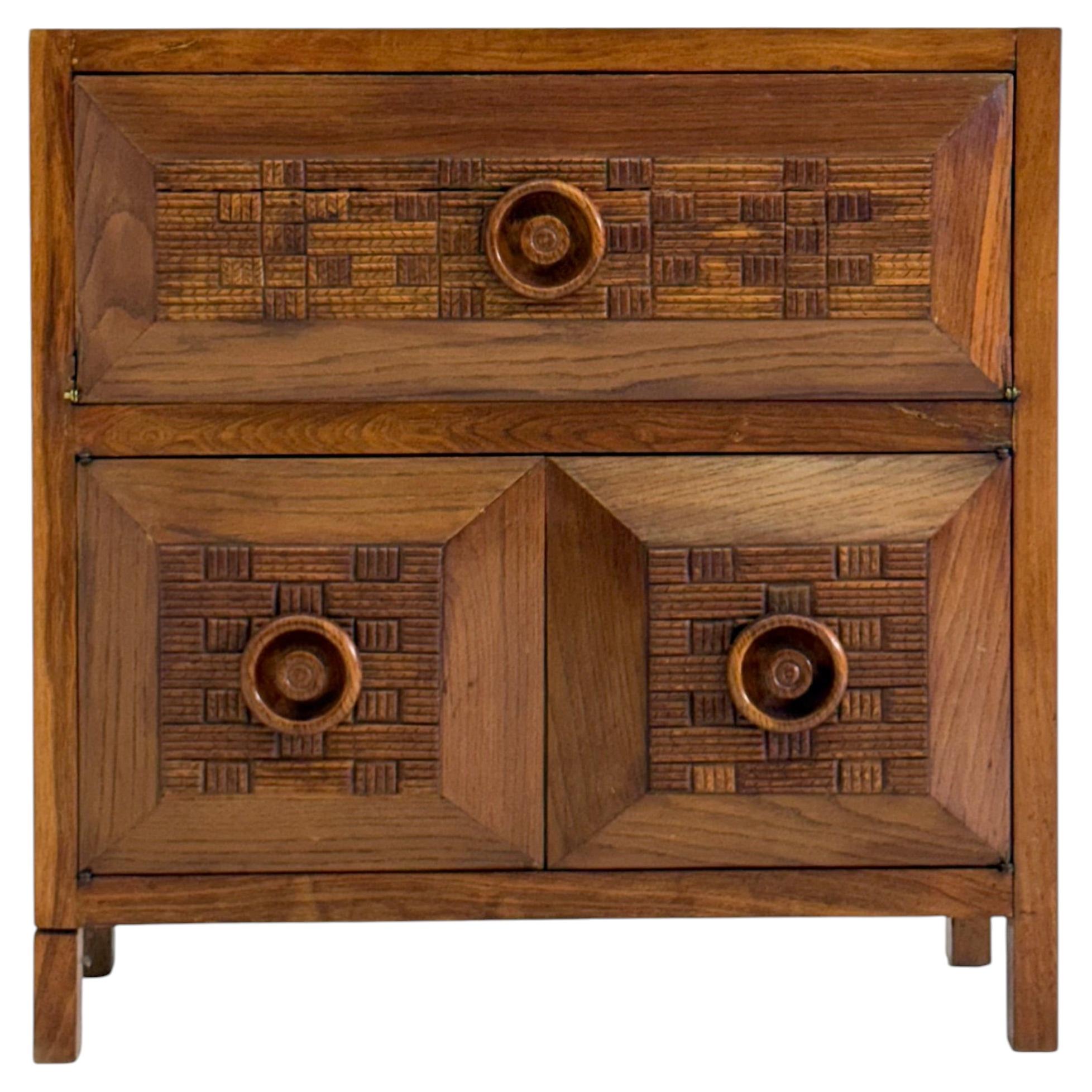 Italian Art Deco cabinet by Guglielmo Pecorini For Sale