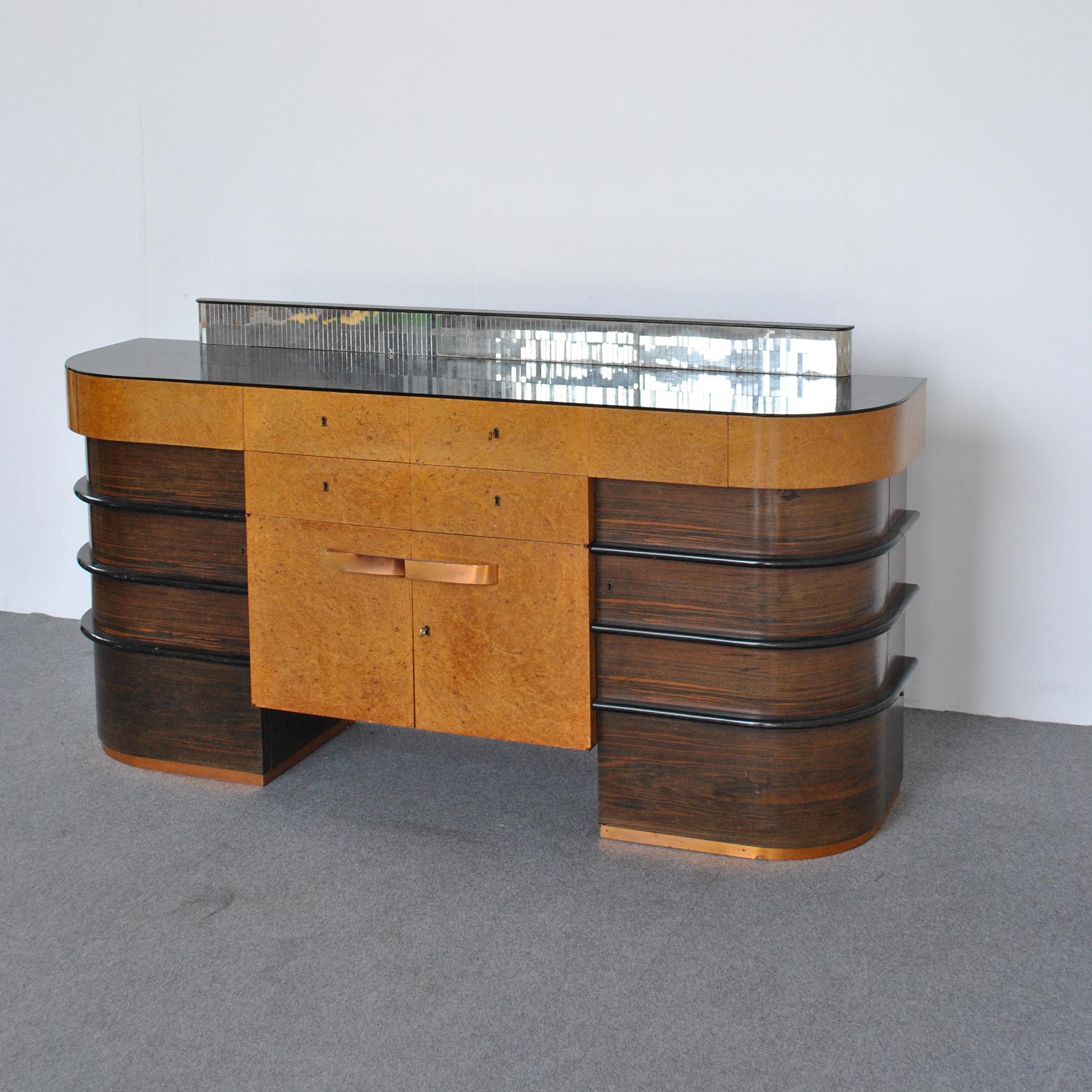Mid-20th Century Italian Art Deco Cabinet from the 1940s For Sale