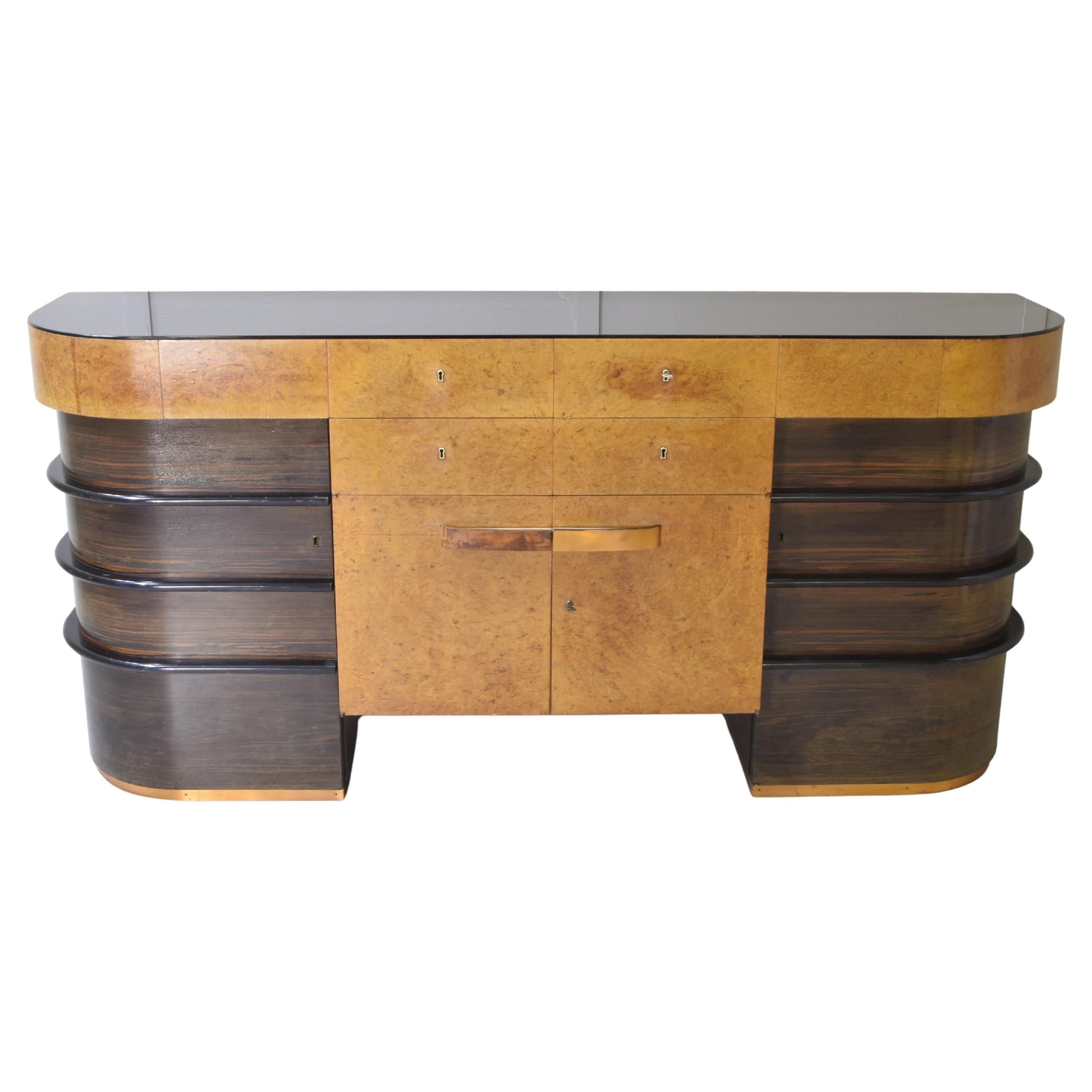 Armario Art Déco italiano de los años 40 en venta