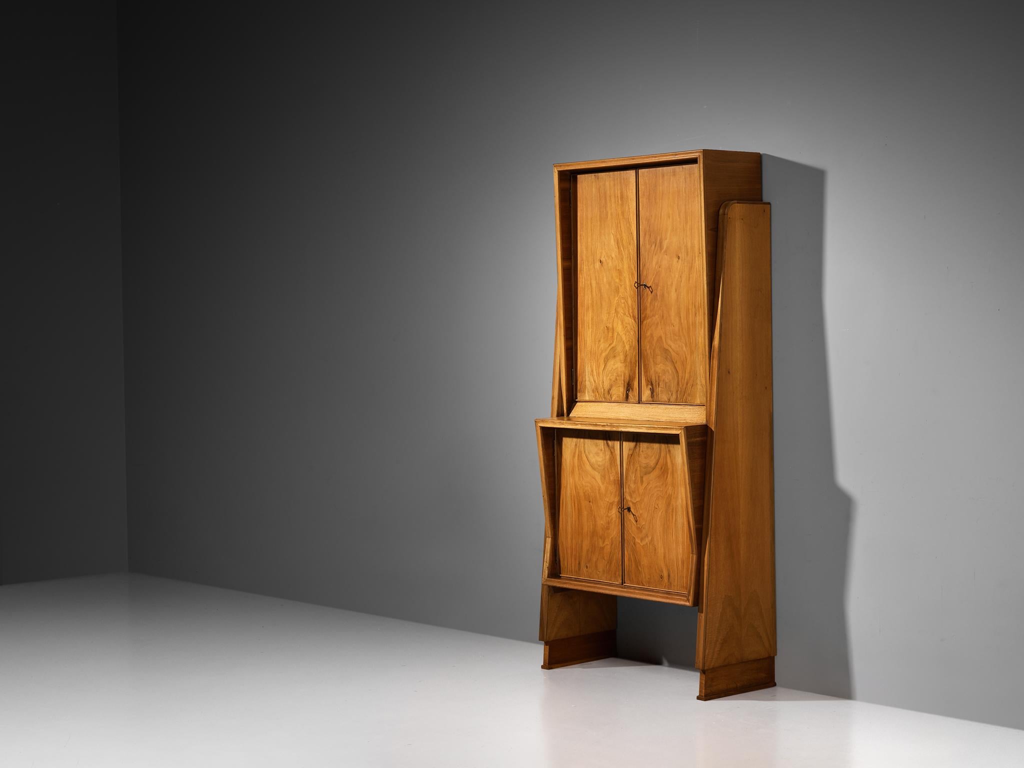 Italian Art Deco Cabinets or Highboards in Mahogany 4