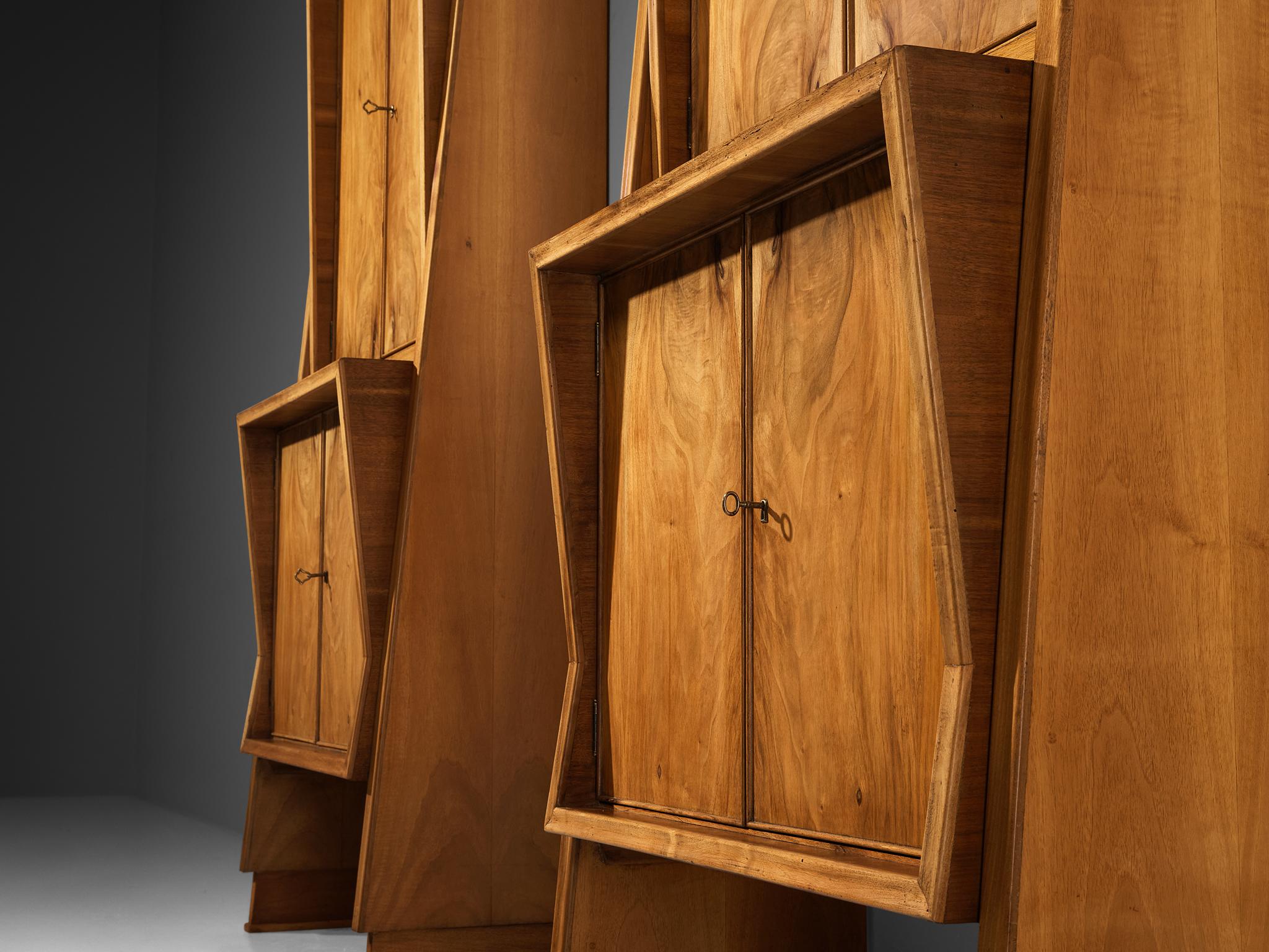 Italian Art Deco Cabinets or Highboards in Mahogany 5