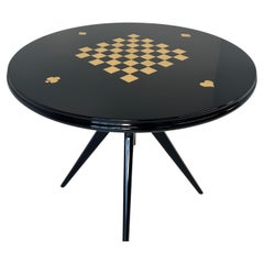 Italienischer Art déco-Karten- und Schachspieltisch, 1950er-Jahre