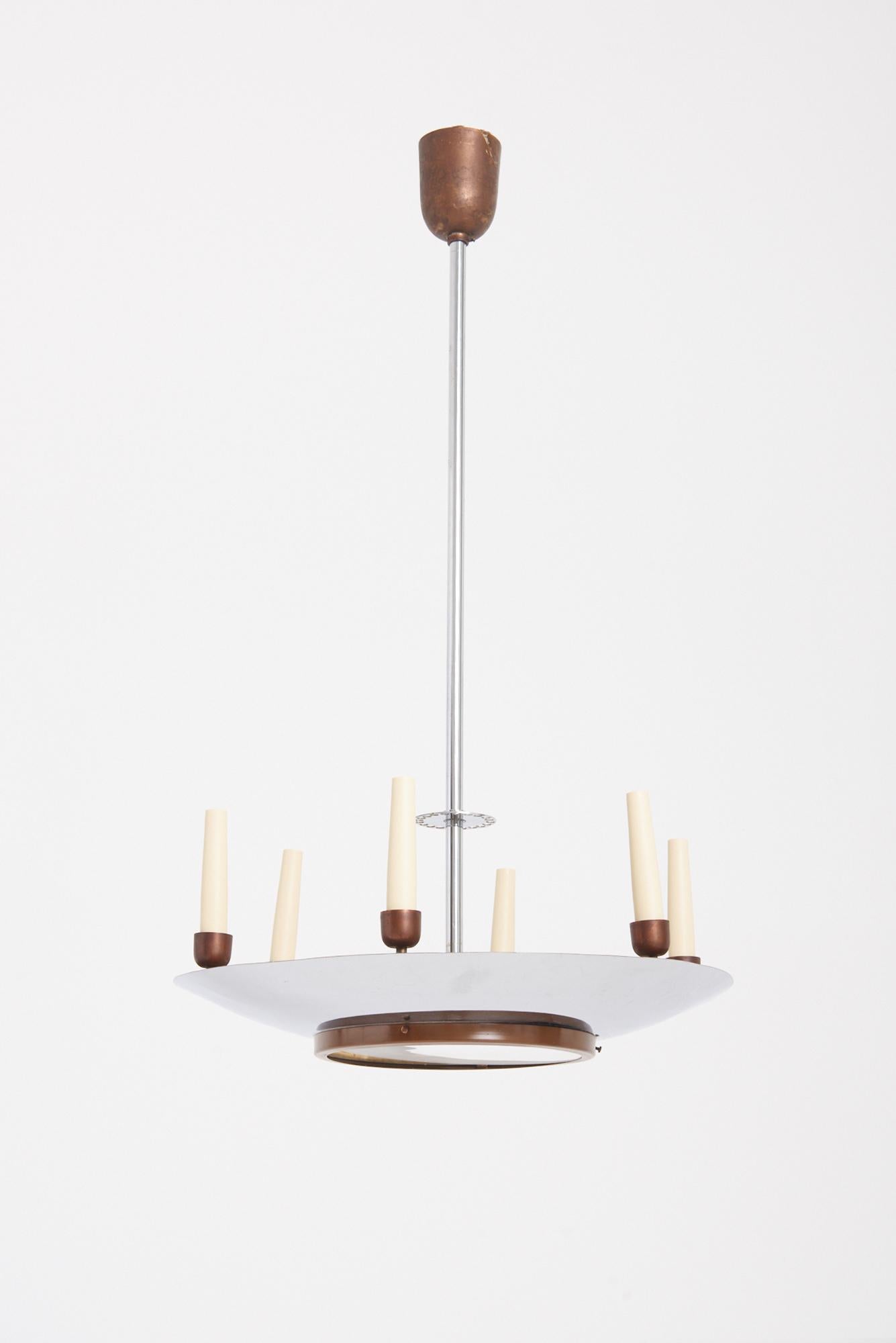 Italian Art Deco Ceiling Light In Good Condition For Sale In London, GB