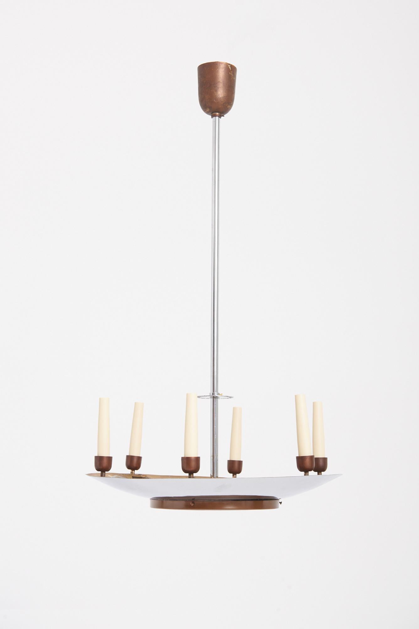 Mid-20th Century Italian Art Deco Ceiling Light For Sale