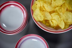 Bols à fruits en céramique Art déco italien