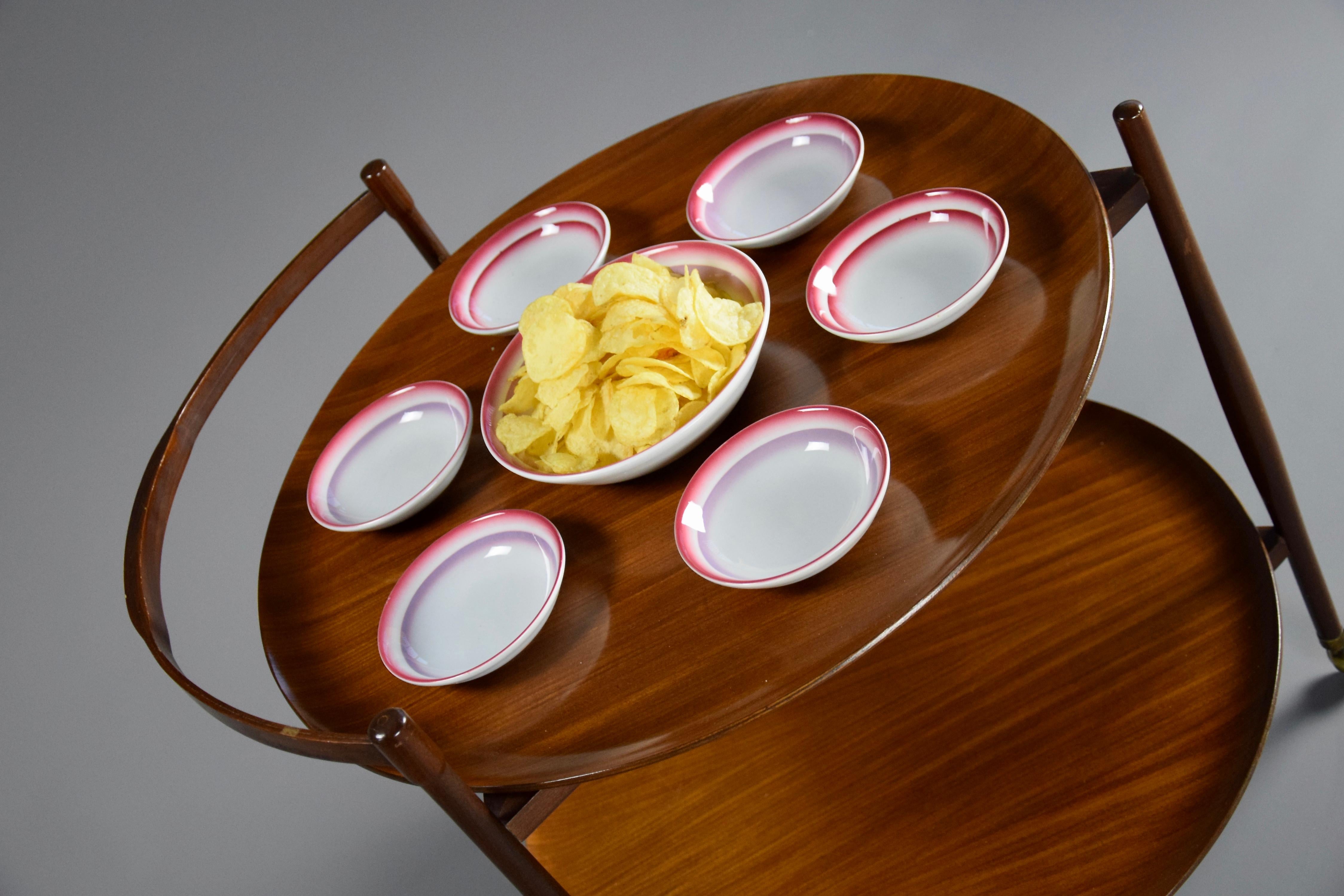 Snack Bowls de Cerámica Art Decó Italiana en venta 3
