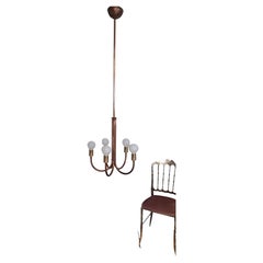 Italian Art Deco Chandelier Attributed to Guglielmo Ulrich