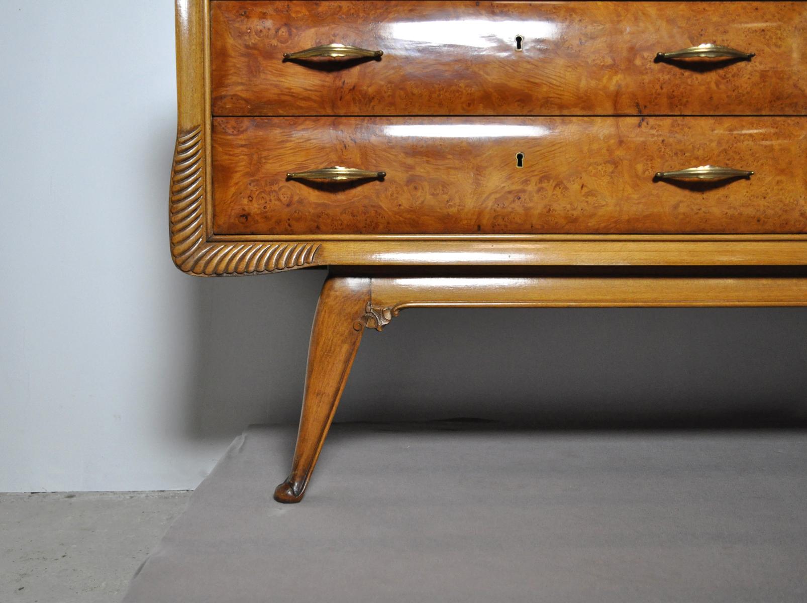 Italian Art Deco Chest of Drawers, 1930s For Sale 2