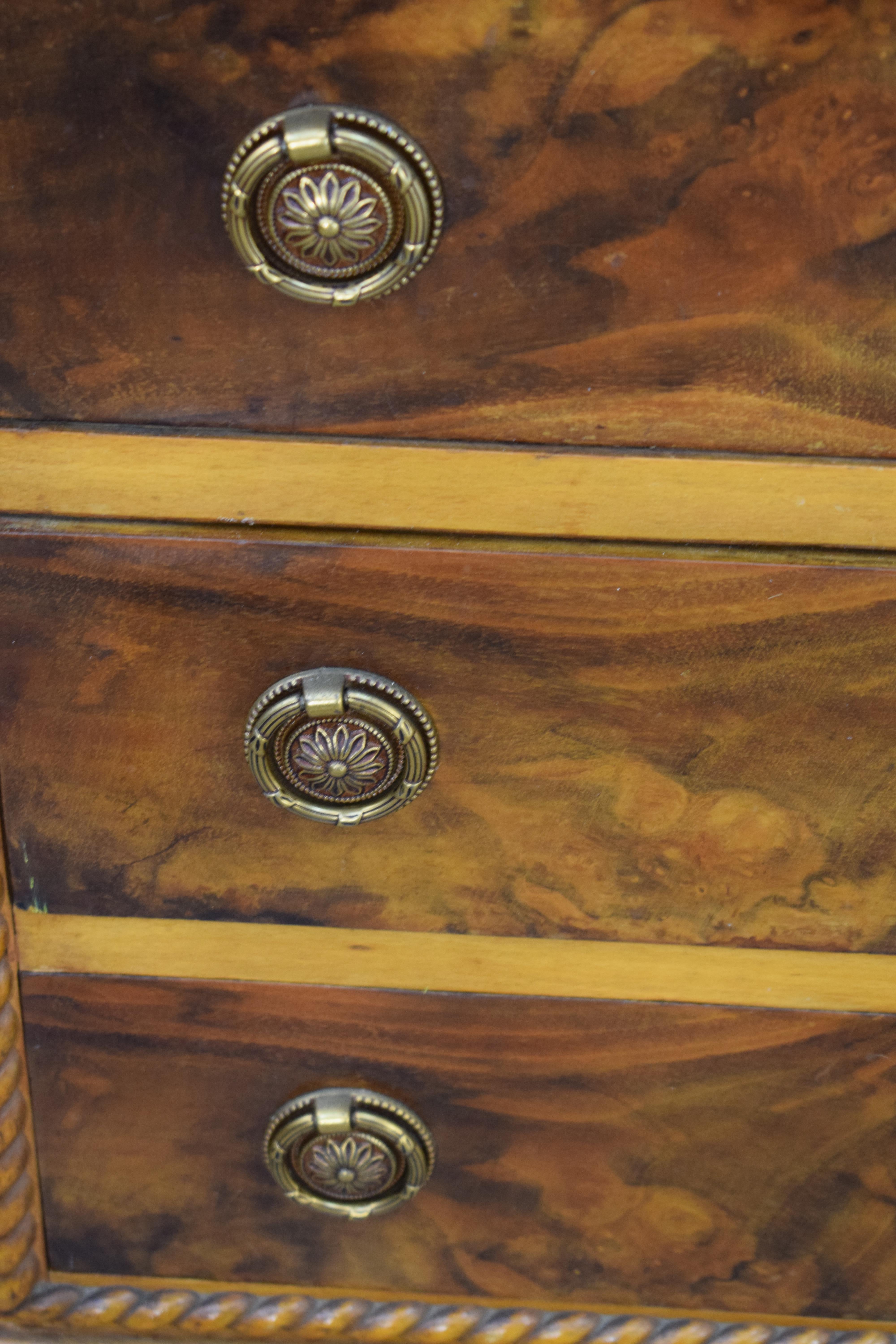 Brass Italian Art Dèco Chest of Drawers, 1940s