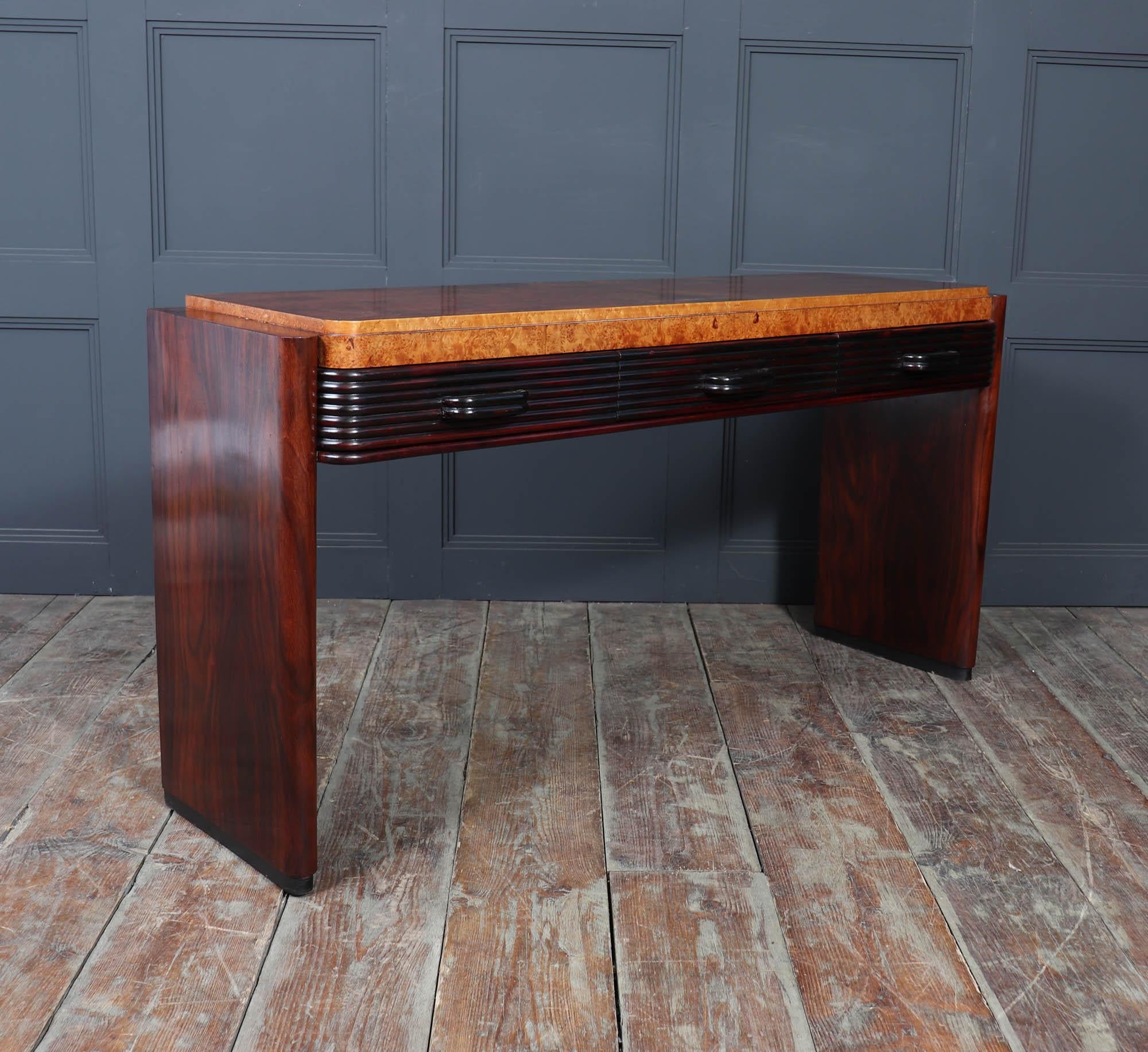 Italian Art Deco Console Table For Sale 5