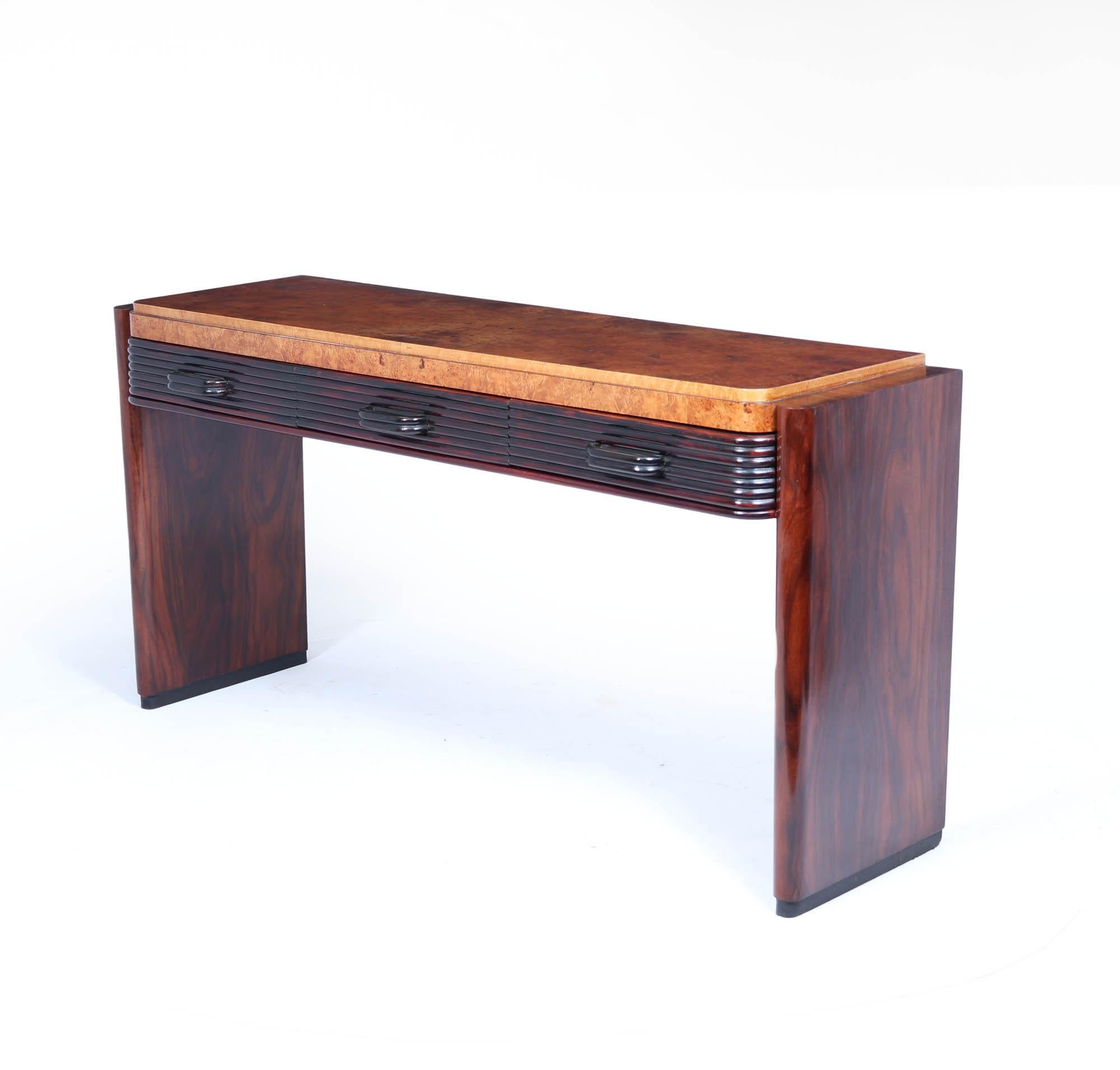 Mid-20th Century Italian Art Deco Console Table For Sale